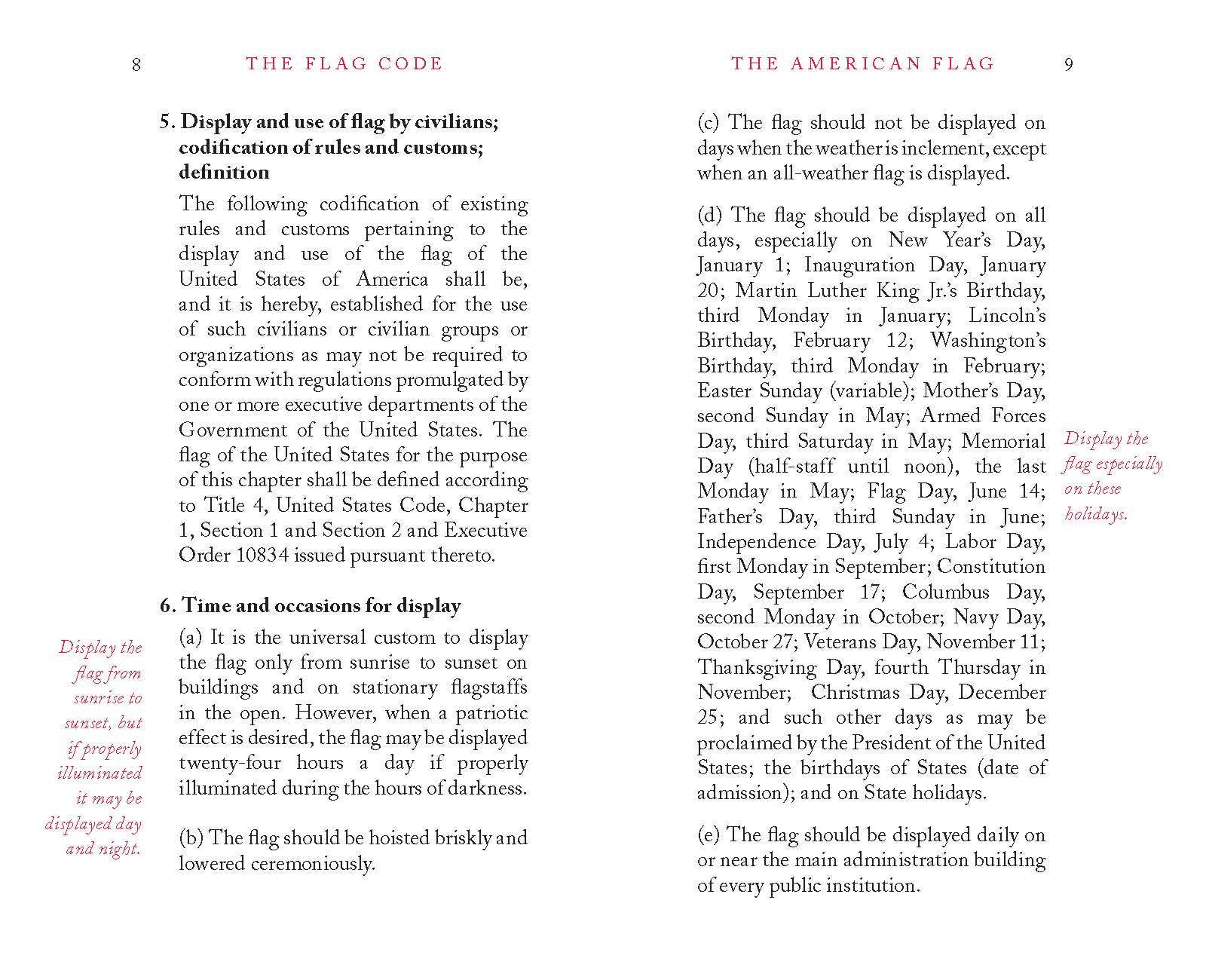 The American Flag: A Handbook of History & Etiquette (Hardcover) - PatriotDepot.com