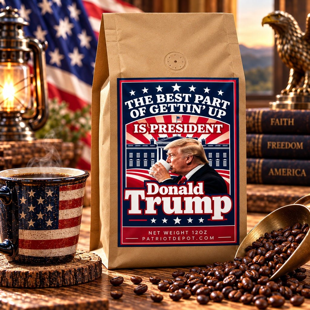 The Best Part of Gettin' Up is President Donald Trump Coffee Roast - PatriotDepot.com