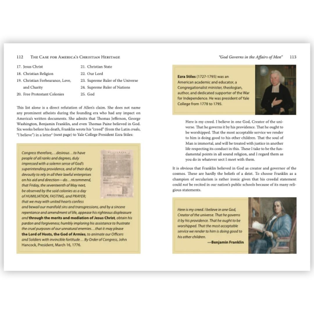 The Case for America’s Christian Heritage (Hardcover) - PatriotDepot.com