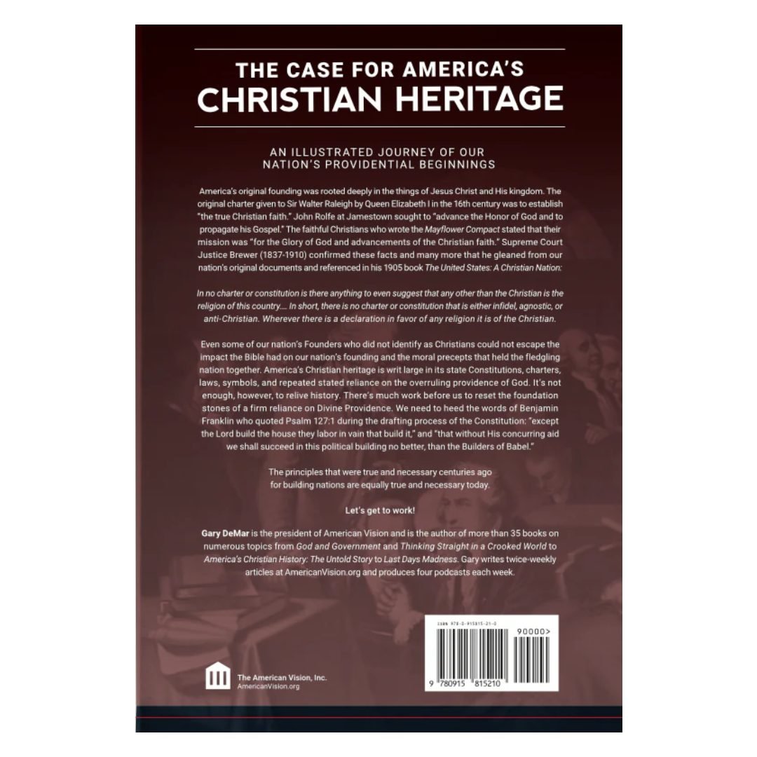 The Case for America’s Christian Heritage (Hardcover) - PatriotDepot.com