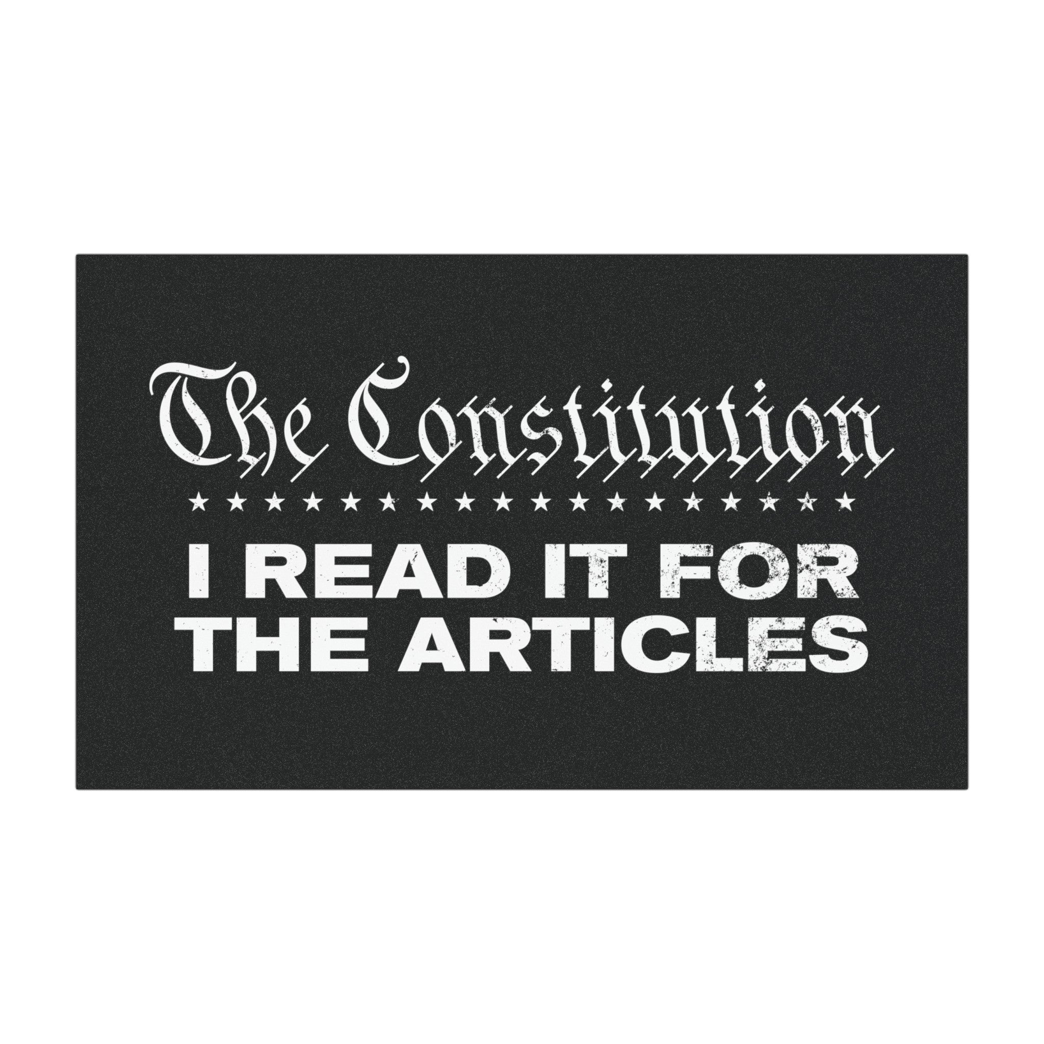 The Constitution. I Read it for the Articles Car Magnet - PatriotDepot.com
