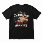 The Constitution "I Read It for the Articles" T-Shirt | Founding Documents Patriotic Tee - PatriotDepot.com