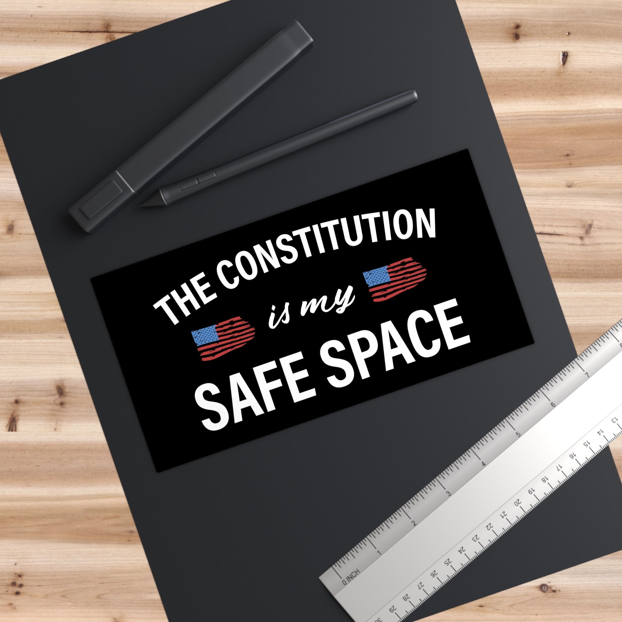 The Constitution Is My Safe Space Bumper Sticker - PatriotDepot.com