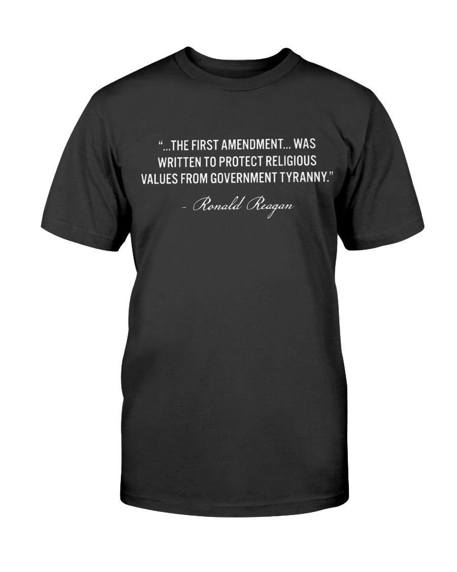 "The First Amendment Was Written To Protect Religious Values" Unisex T-Shirt - PatriotDepot.com
