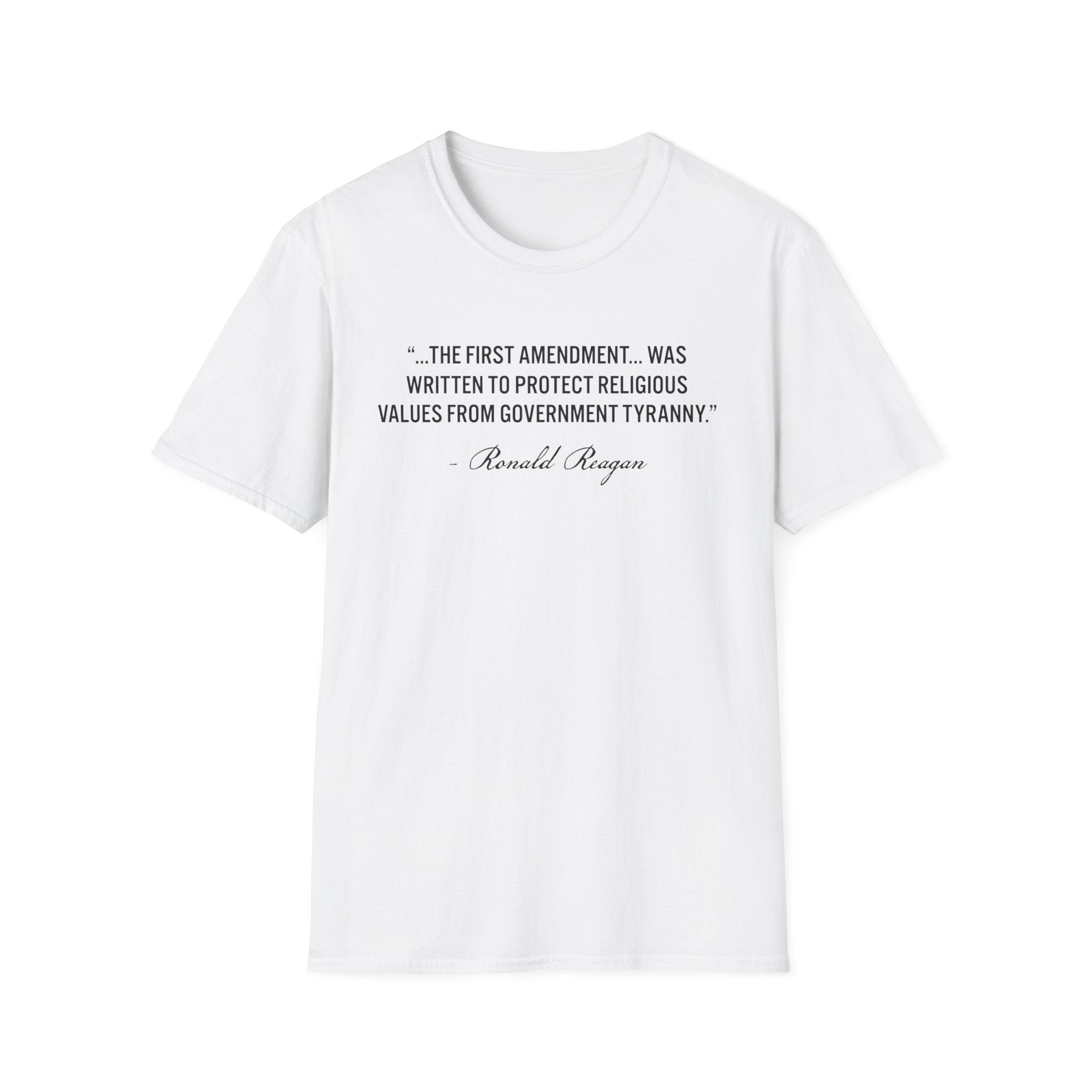 "The First Amendment Was Written To Protect Religious Values" Unisex T-Shirt - PatriotDepot.com