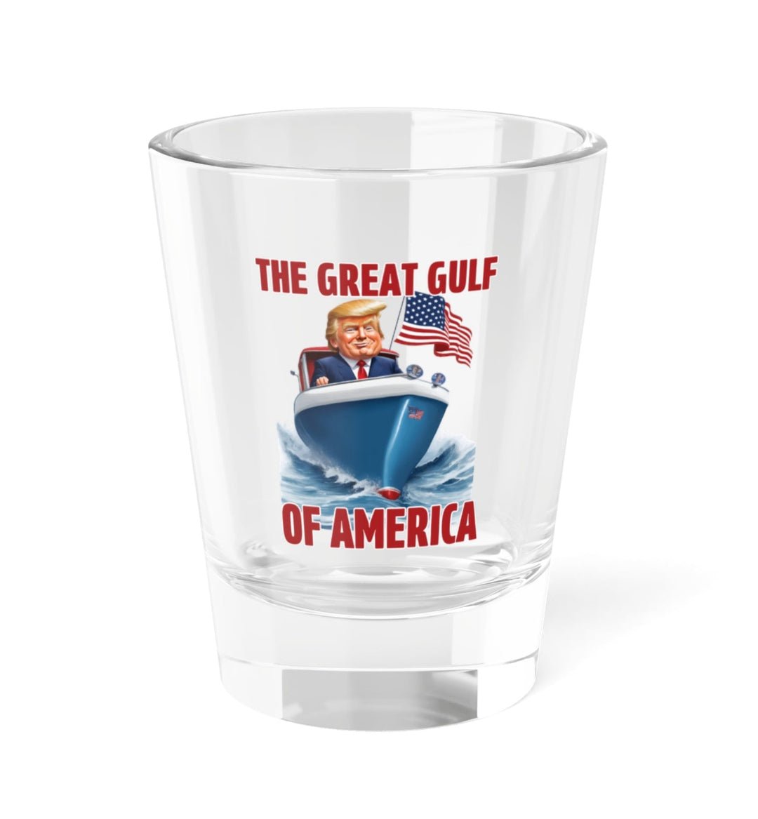 The Great Gulf of America Trump Custom Shot Glass - PatriotDepot.com