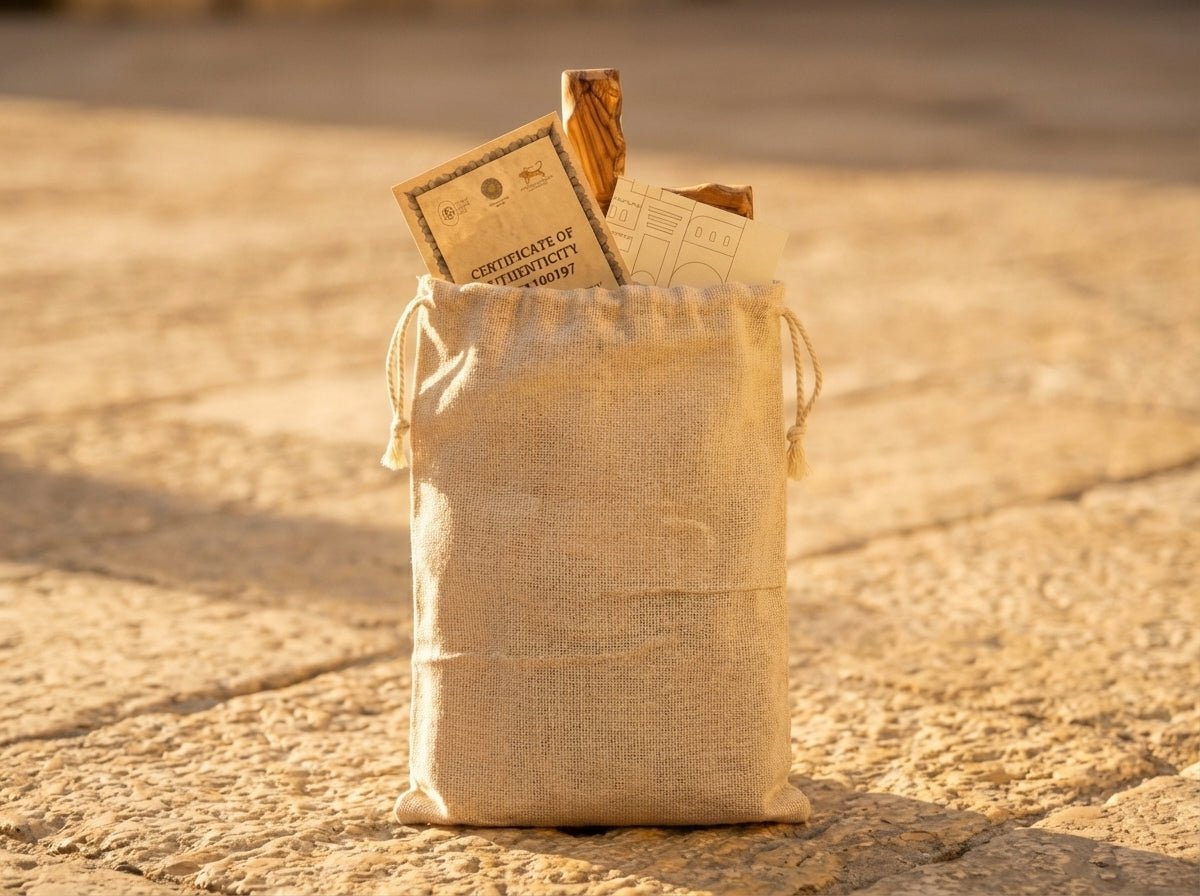 The Olive Tree Cross | Jerusalem Olive Wood & Temple Mount Soil - PatriotDepot.com