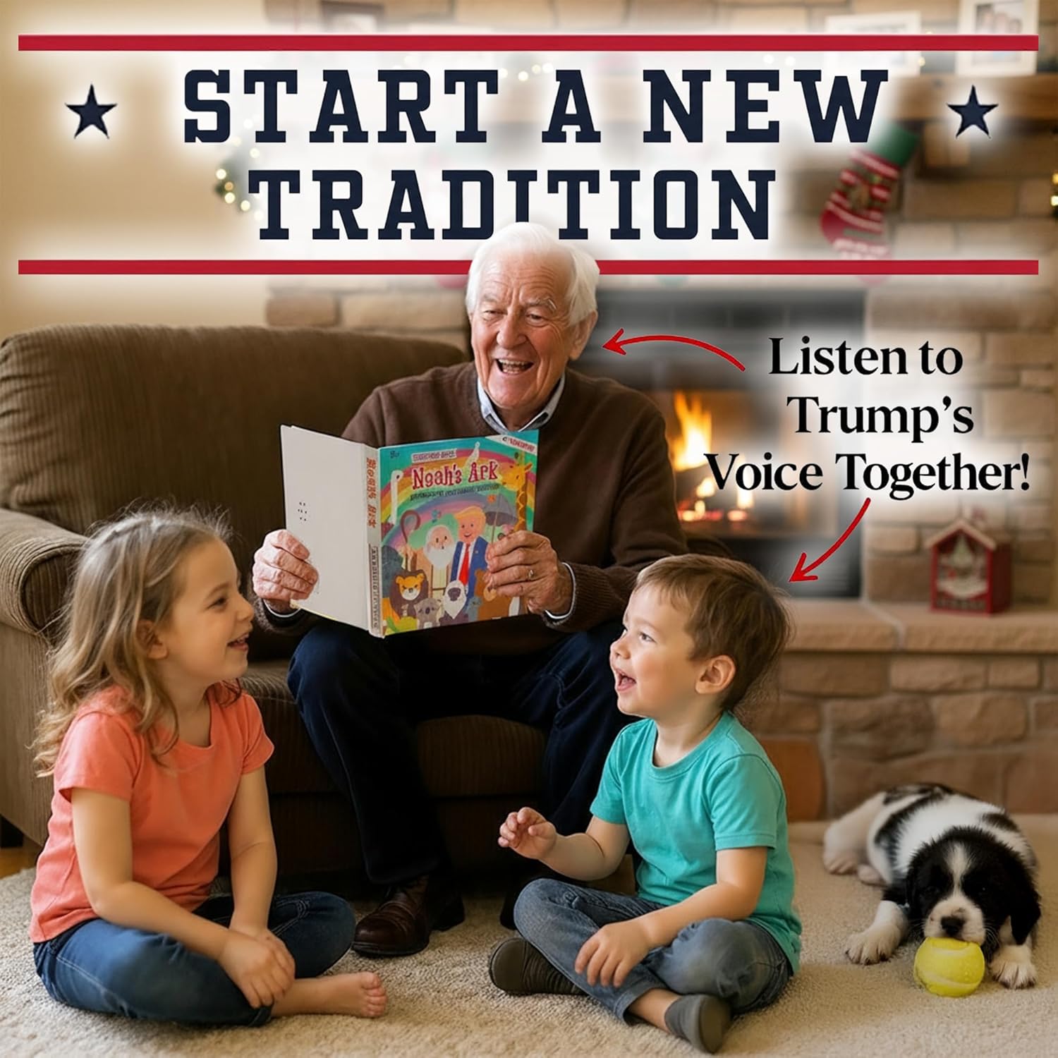 The President’s Bible: Noah’s Ark Talking Book (Hardcover Interactive Edition) - PatriotDepot.com