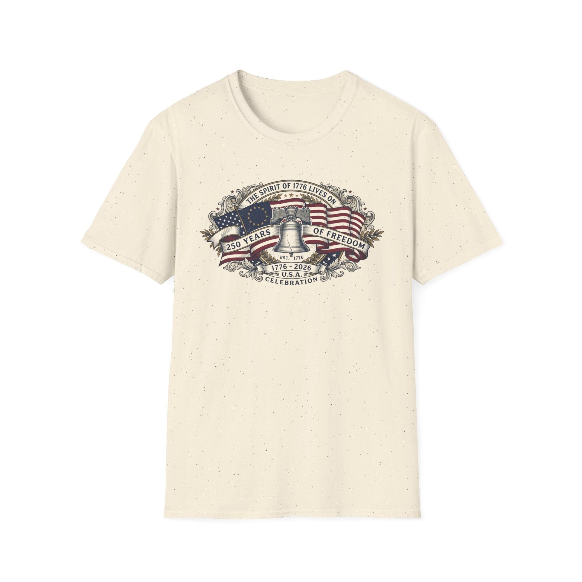 The Spirit of 76' Lives On Premium T-Shirt | Liberty Bell Edition - PatriotDepot.com