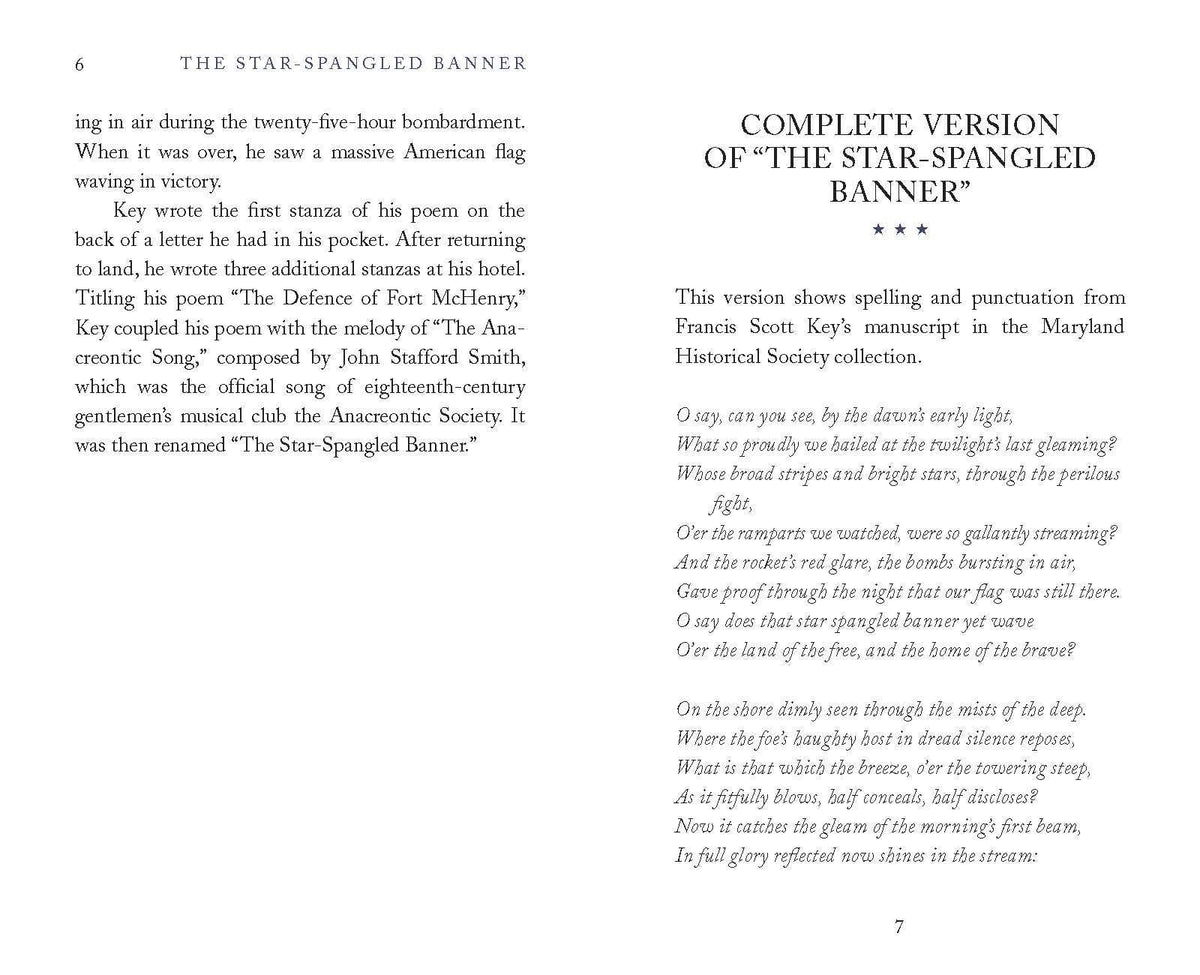 The Star-Spangled Banner Pocket Hardback Book - PatriotDepot.com