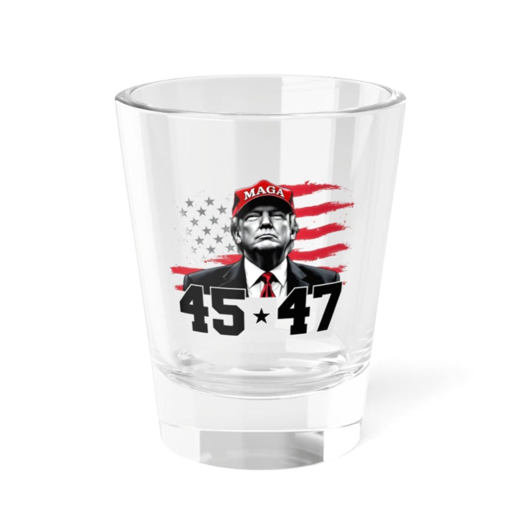 The Trump Comeback Shot Glass: 45 to 47 Edition - PatriotDepot.com