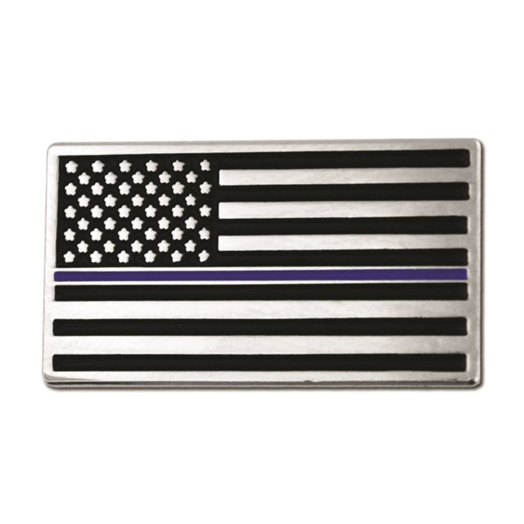 Thin Blue Line Flag Lapel Pin - PatriotDepot.com
