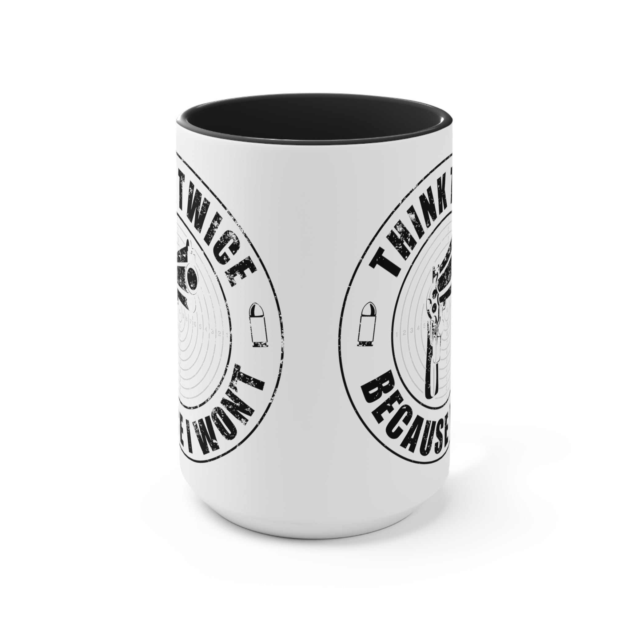 Think Twice Mug (2 sizes, 3 colors) - PatriotDepot.com