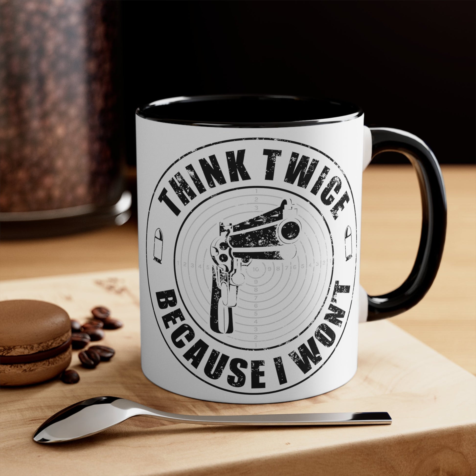 Think Twice Mug (2 sizes, 3 colors) - PatriotDepot.com
