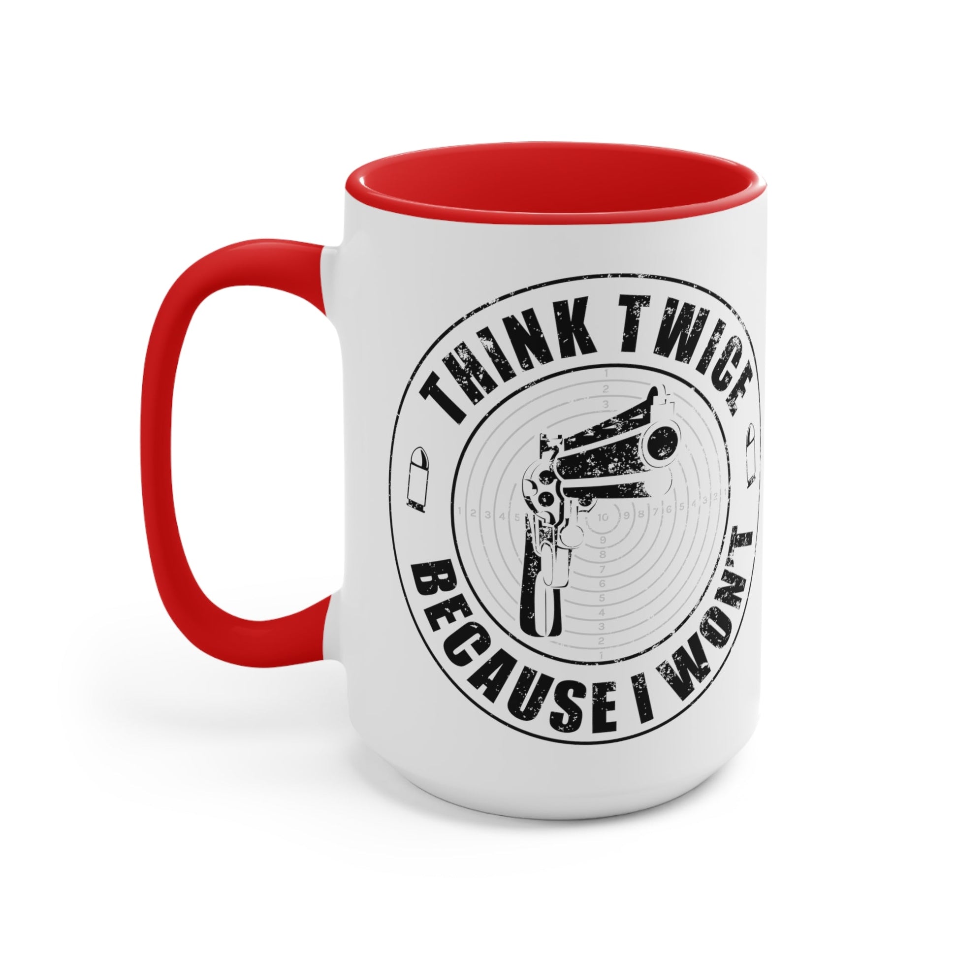 Think Twice Mug (2 sizes, 3 colors) - PatriotDepot.com
