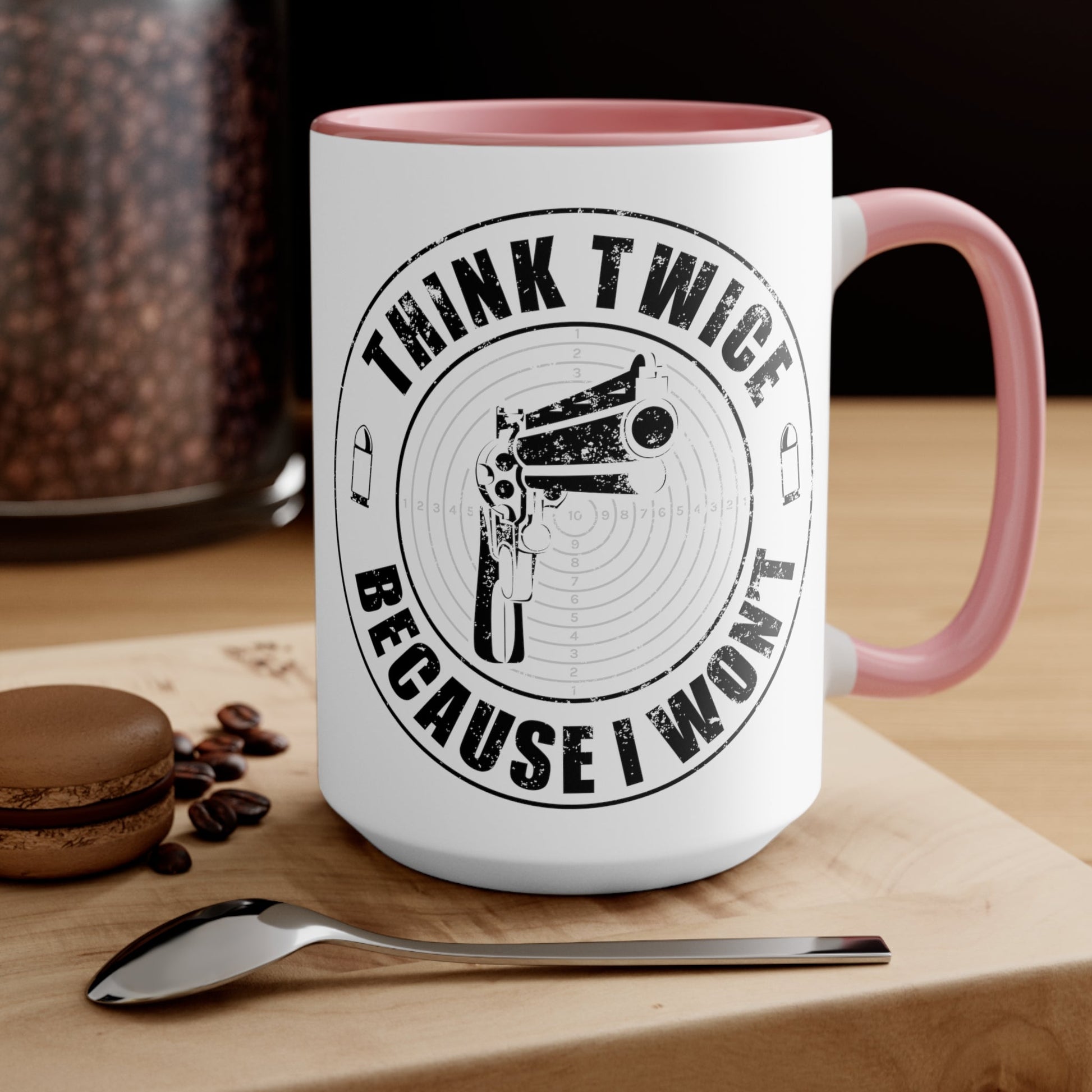 Think Twice Mug (2 sizes, 3 colors) - PatriotDepot.com