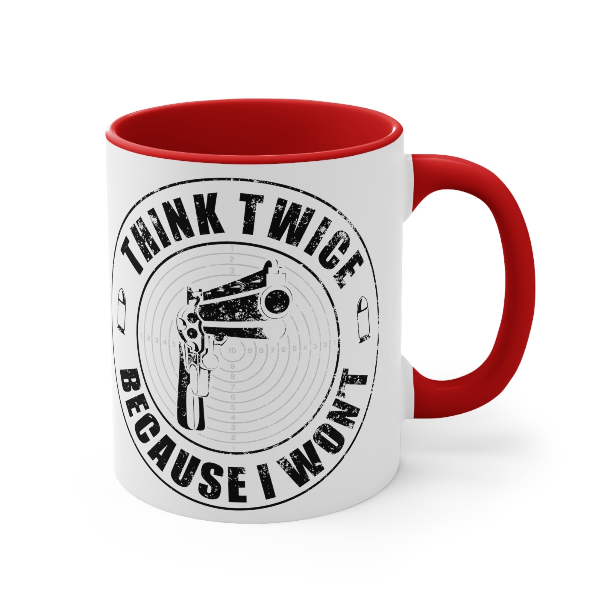 Think Twice Mug (2 sizes, 3 colors) - PatriotDepot.com