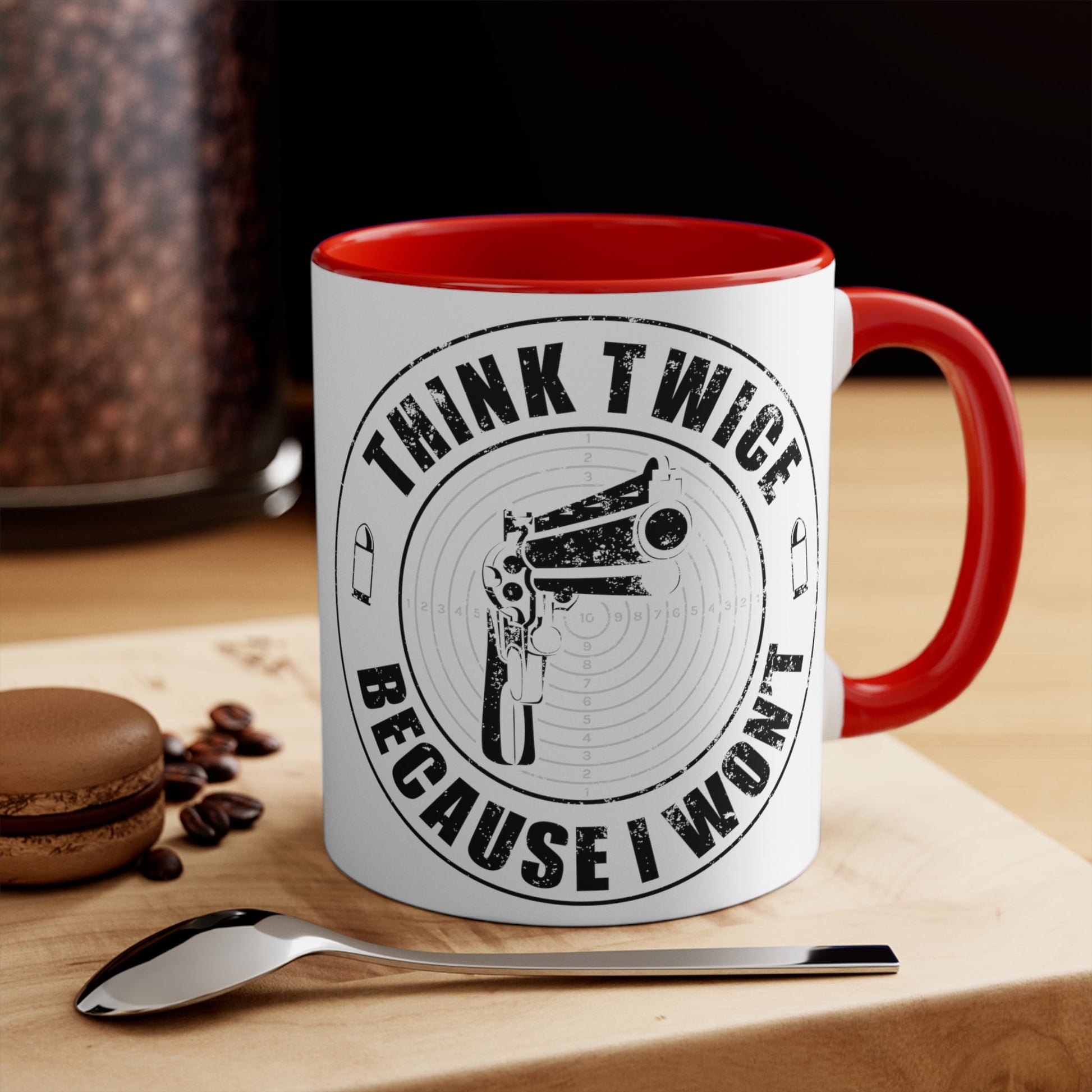 Think Twice Mug (2 sizes, 3 colors) - PatriotDepot.com