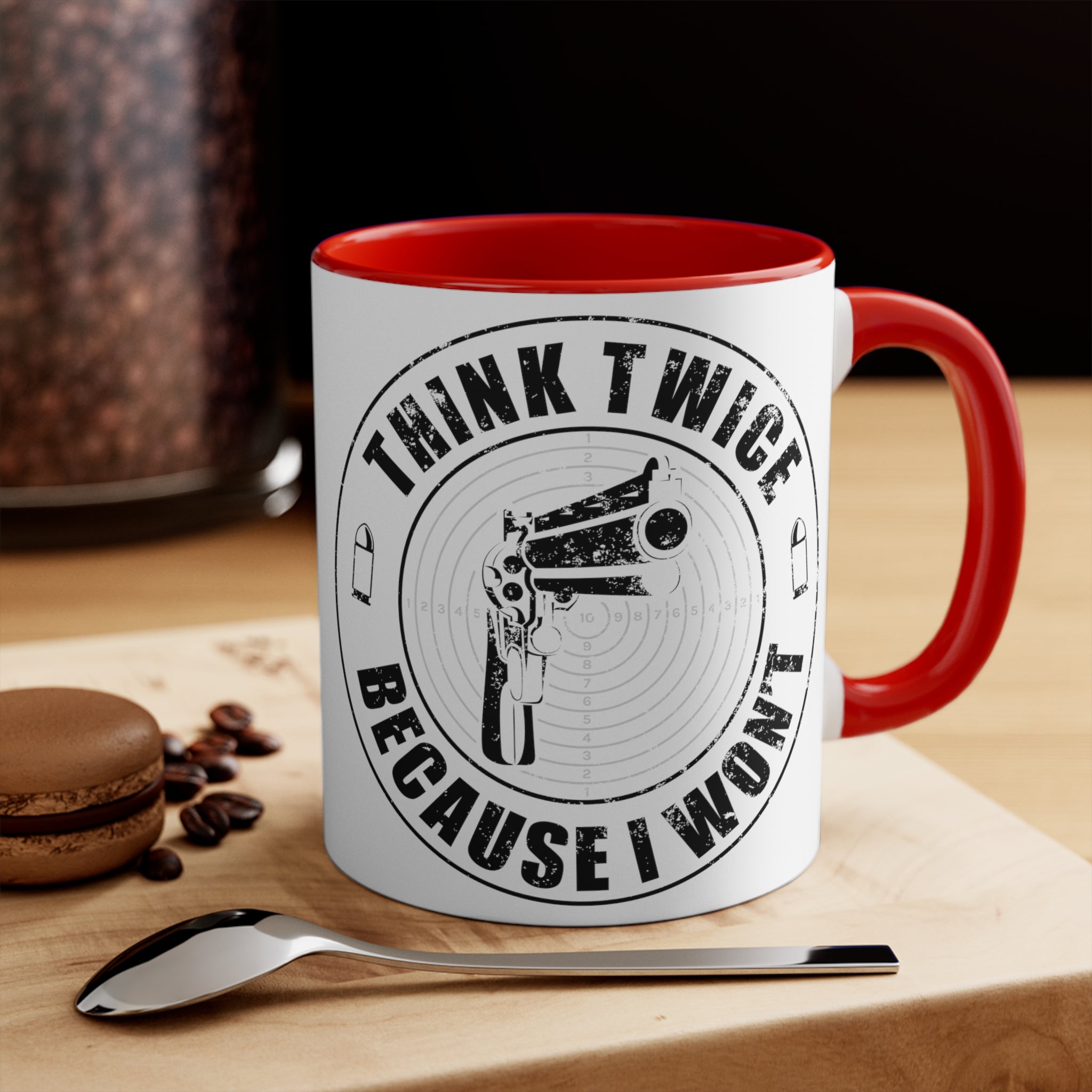 Think Twice Mug (2 sizes, 3 colors) - PatriotDepot.com