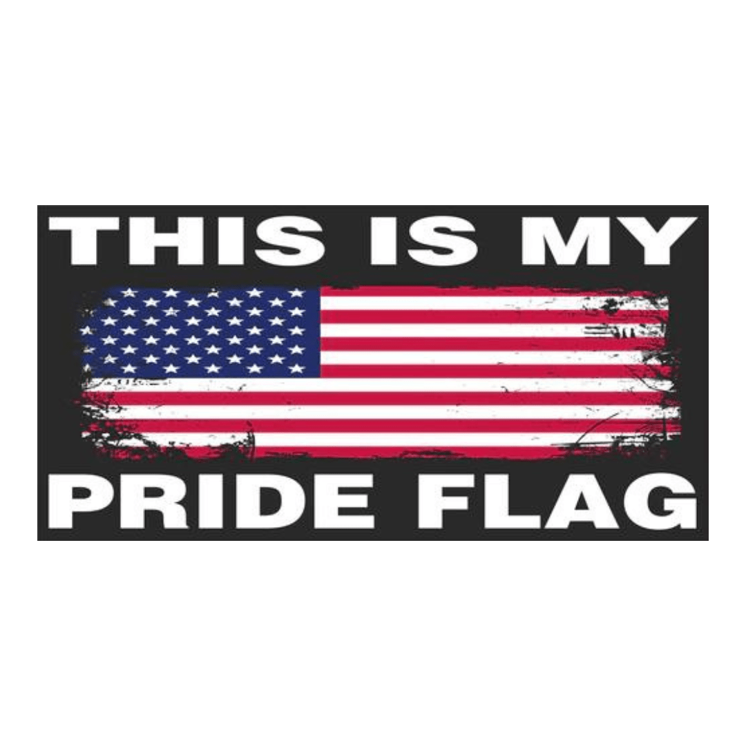 This Is My Pride Flag Bumper Sticker - PatriotDepot.com