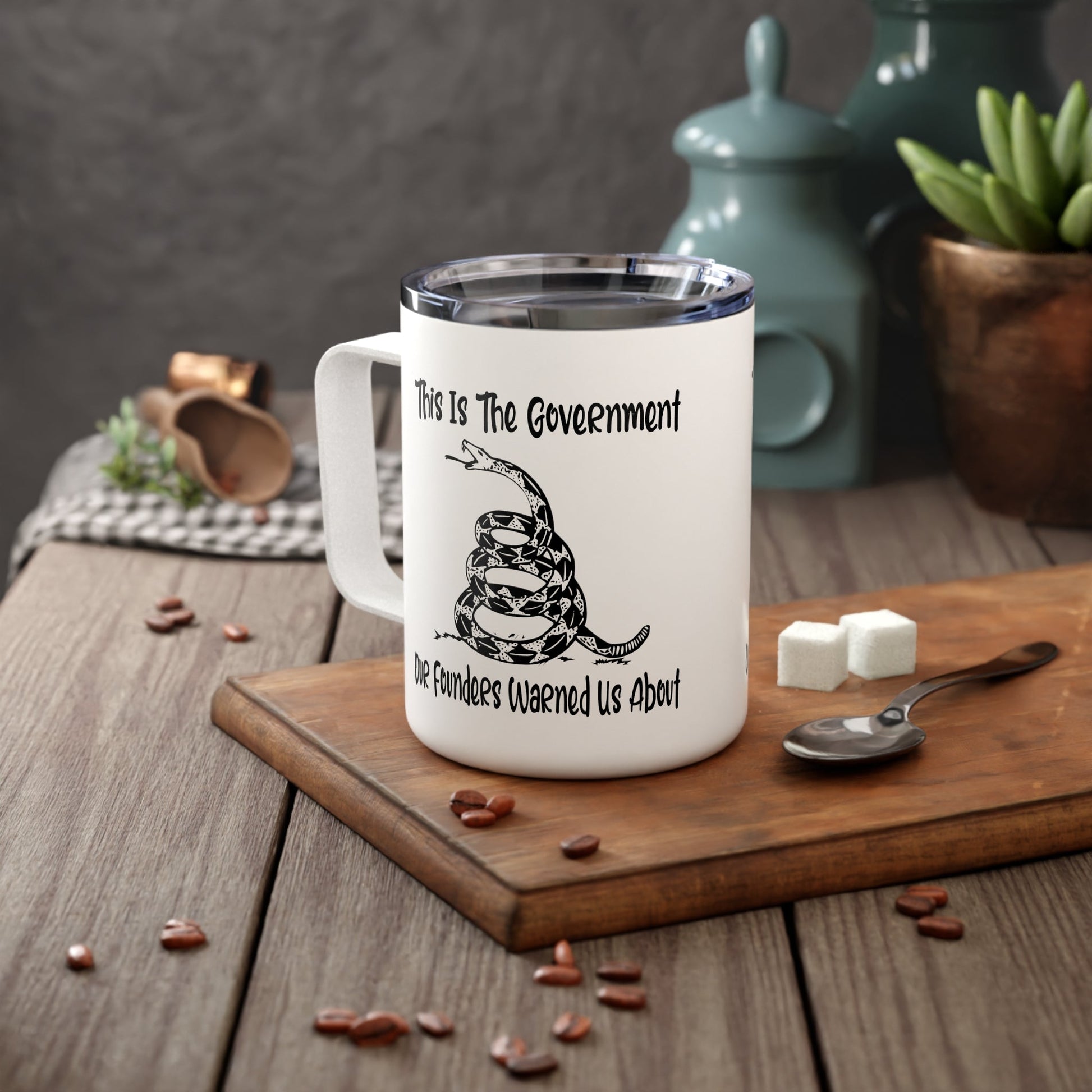 This is the Government Our Founders Warned Us About Coffee Mug (Insulated) - PatriotDepot.com