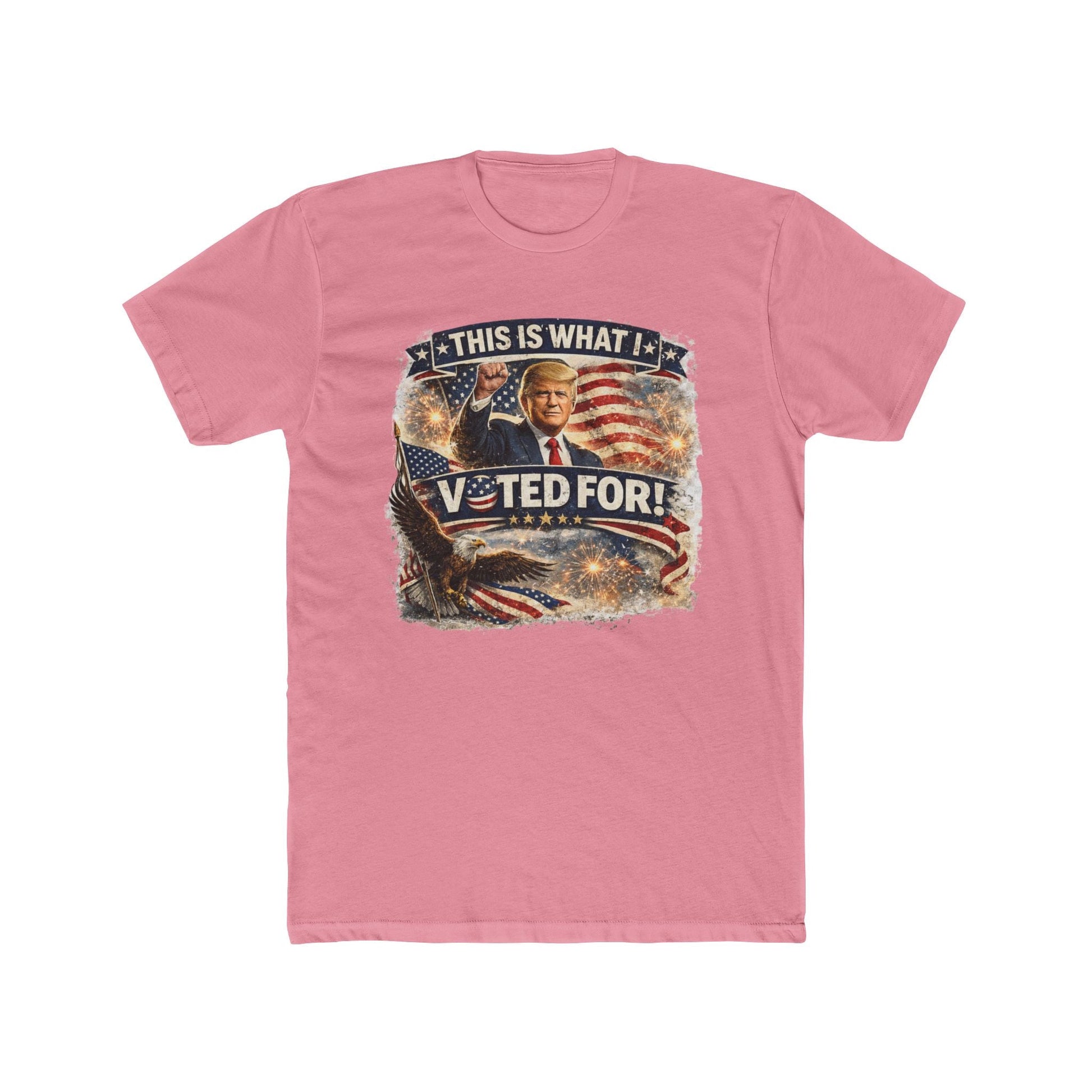 This Is What I Voted For Trump T-Shirt – Patriotic Flag and Eagle Design - PatriotDepot.com