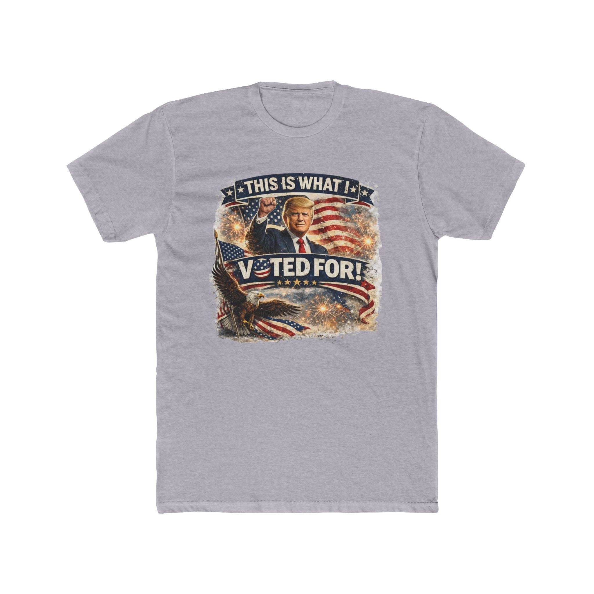 This Is What I Voted For Trump T-Shirt – Patriotic Flag and Eagle Design - PatriotDepot.com