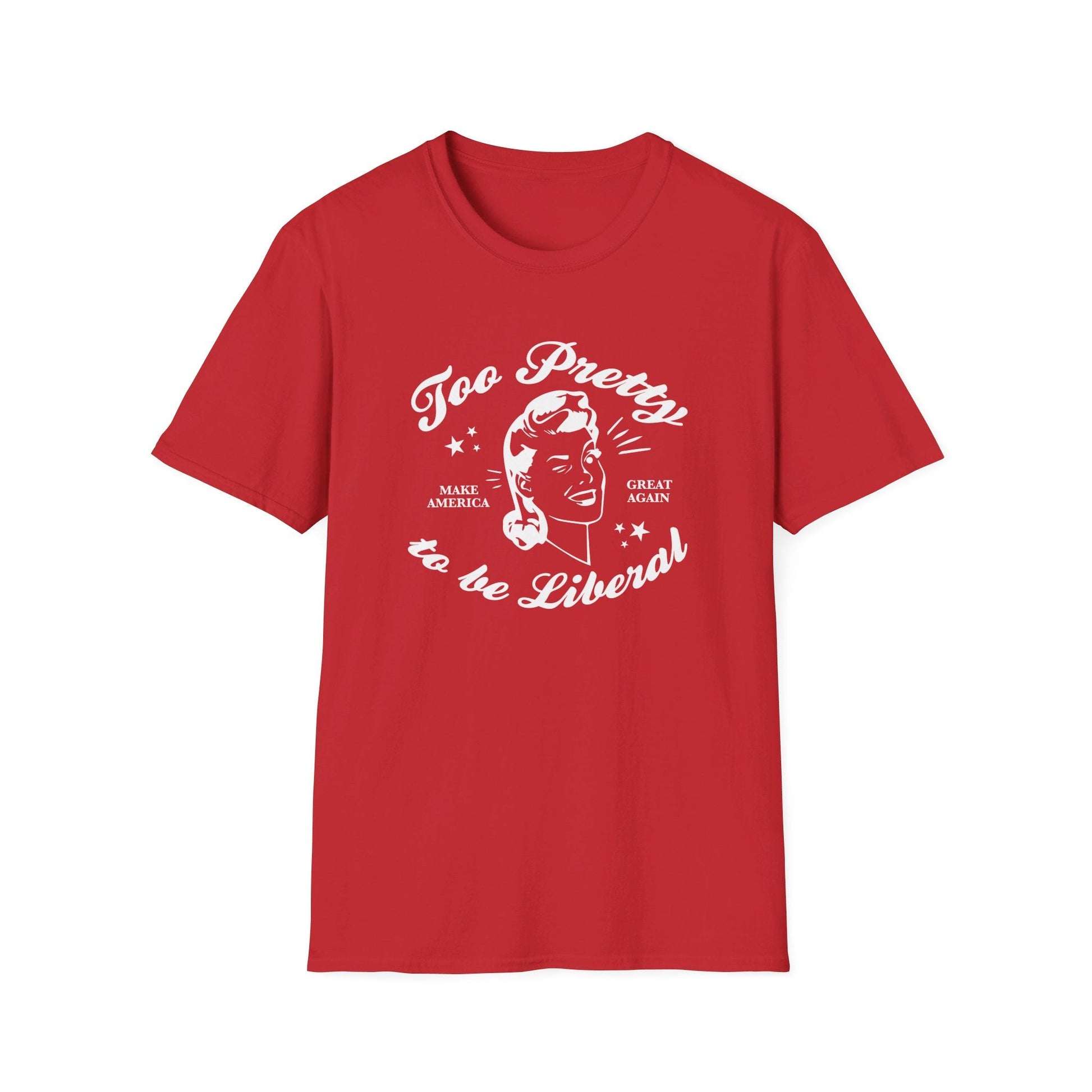 Too Pretty to be Liberal Women's T-Shirt - PatriotDepot.com