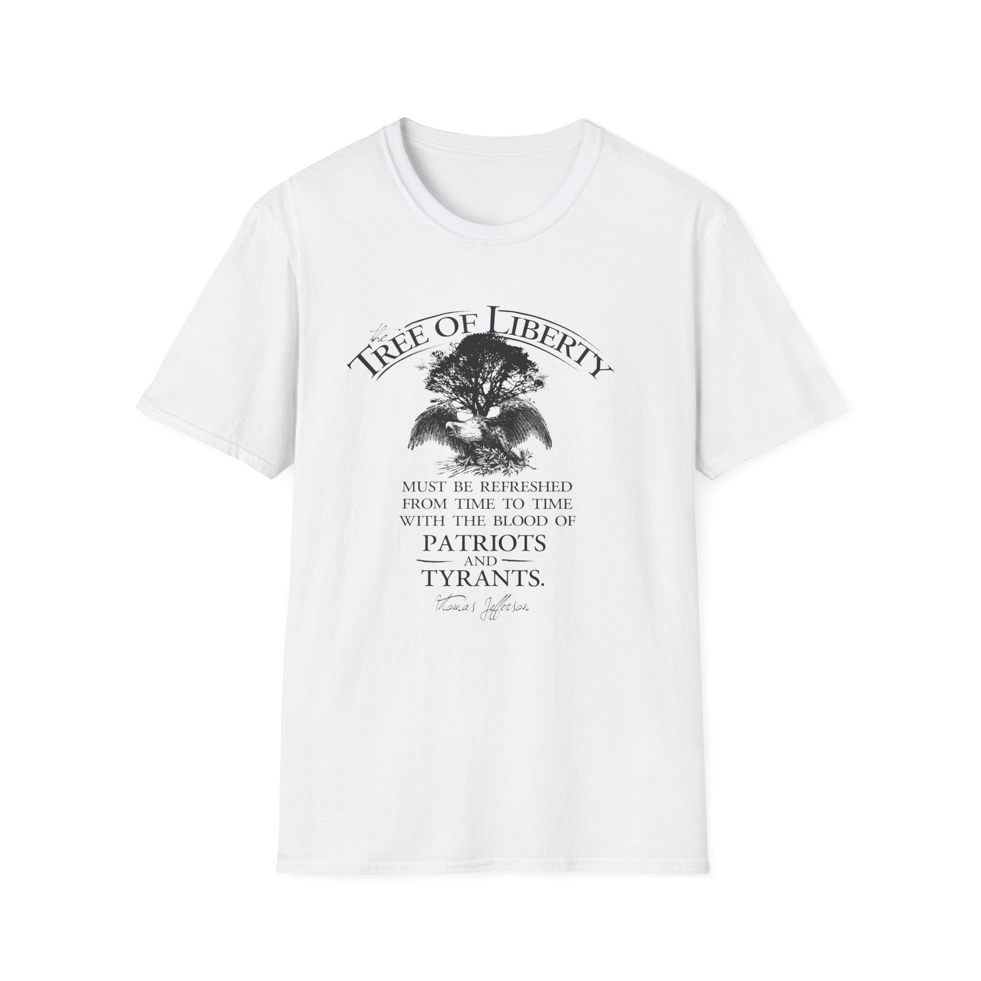 Tree of Liberty Lightweight T-Shirt - Patriotic Freedom Tee - PatriotDepot.com