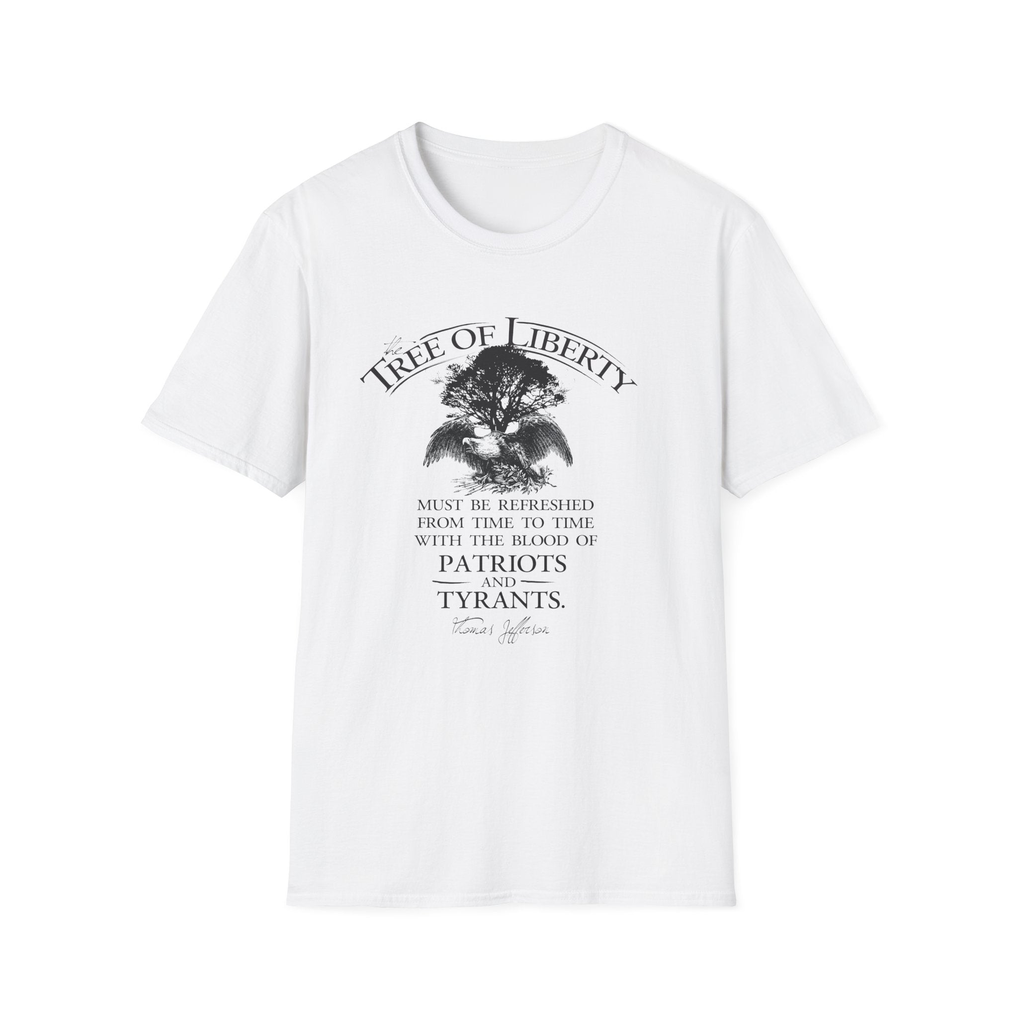 Tree of Liberty Lightweight T-Shirt - Patriotic Freedom Tee - PatriotDepot.com