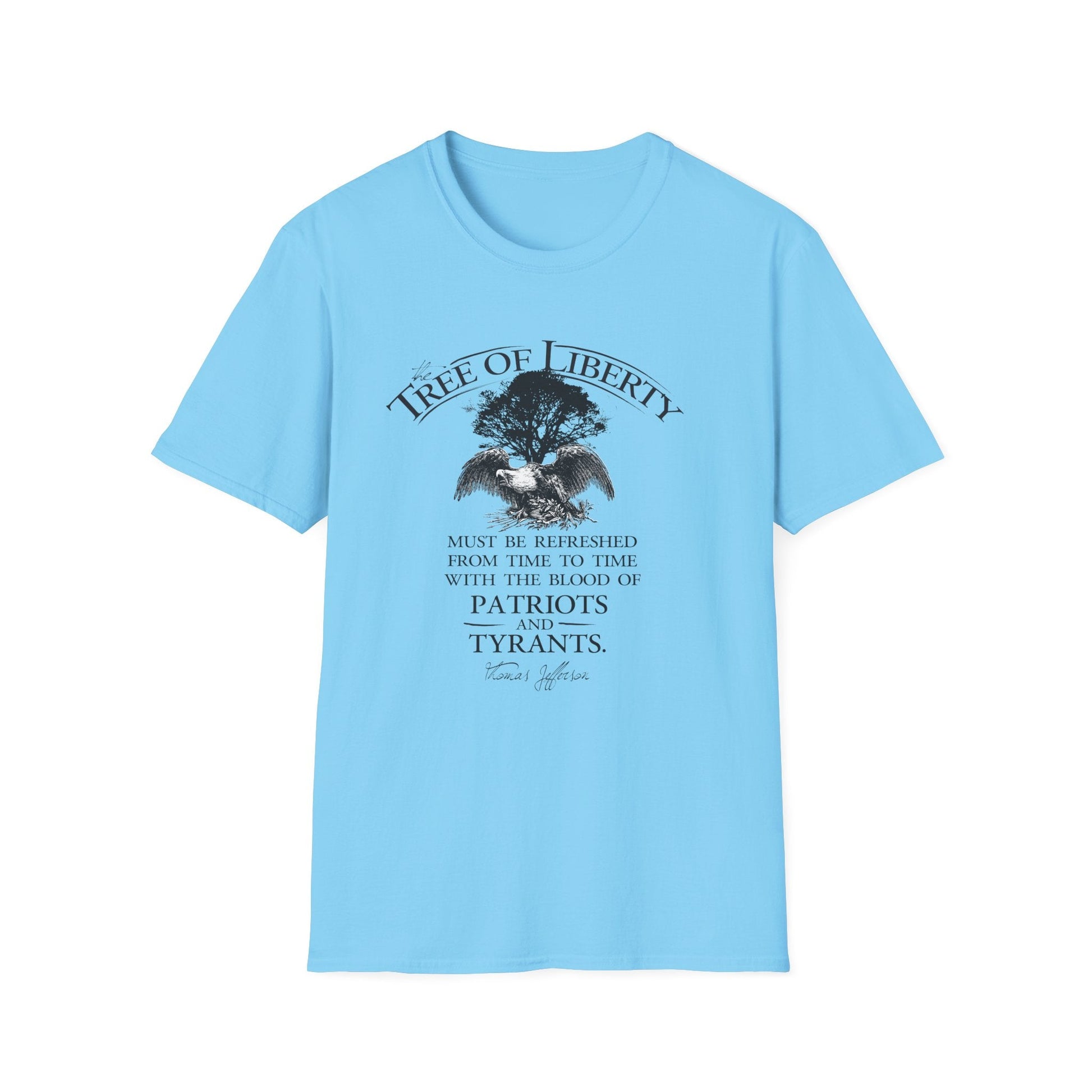 Tree of Liberty Lightweight T-Shirt - Patriotic Freedom Tee - PatriotDepot.com