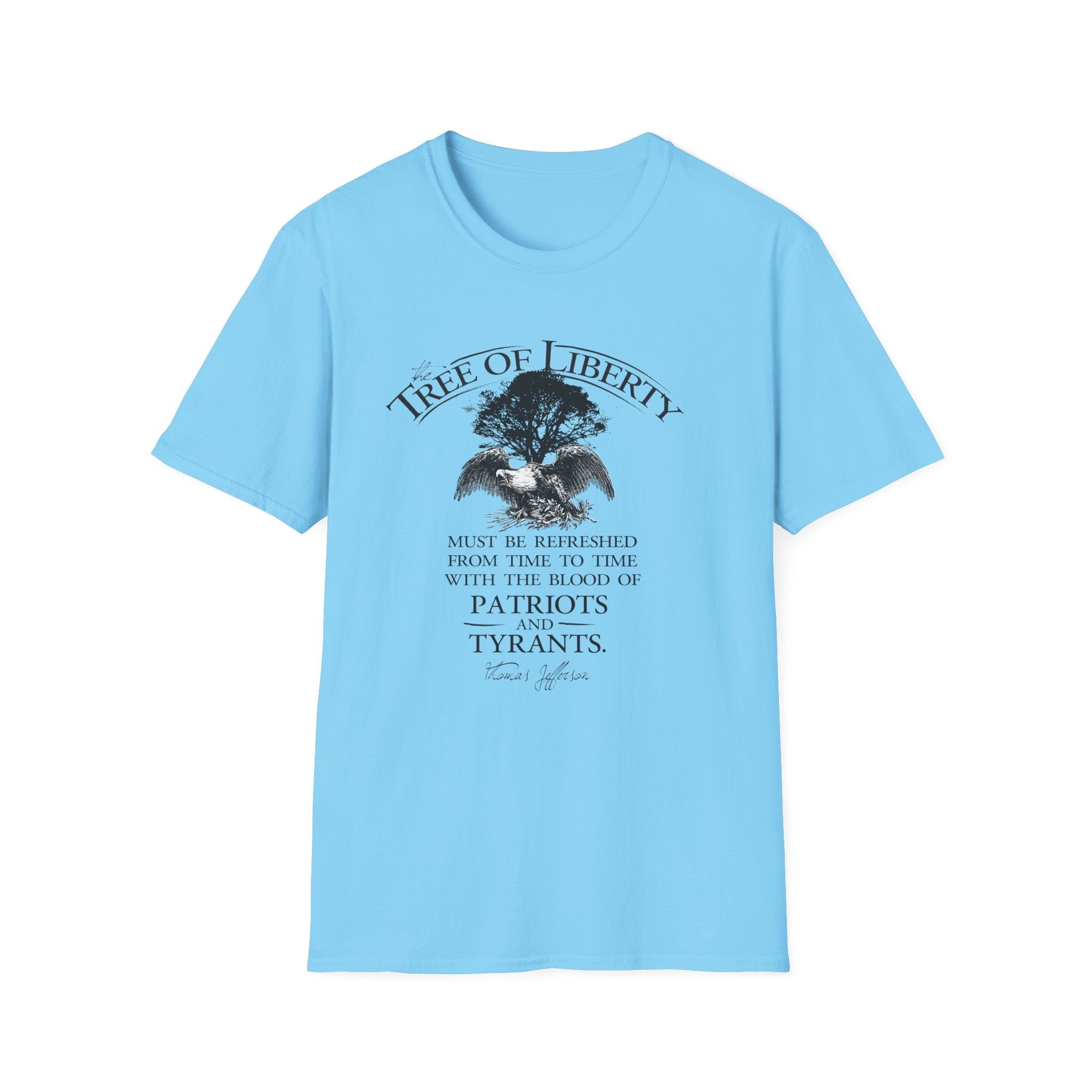 Tree of Liberty Lightweight T-Shirt - Patriotic Freedom Tee - PatriotDepot.com