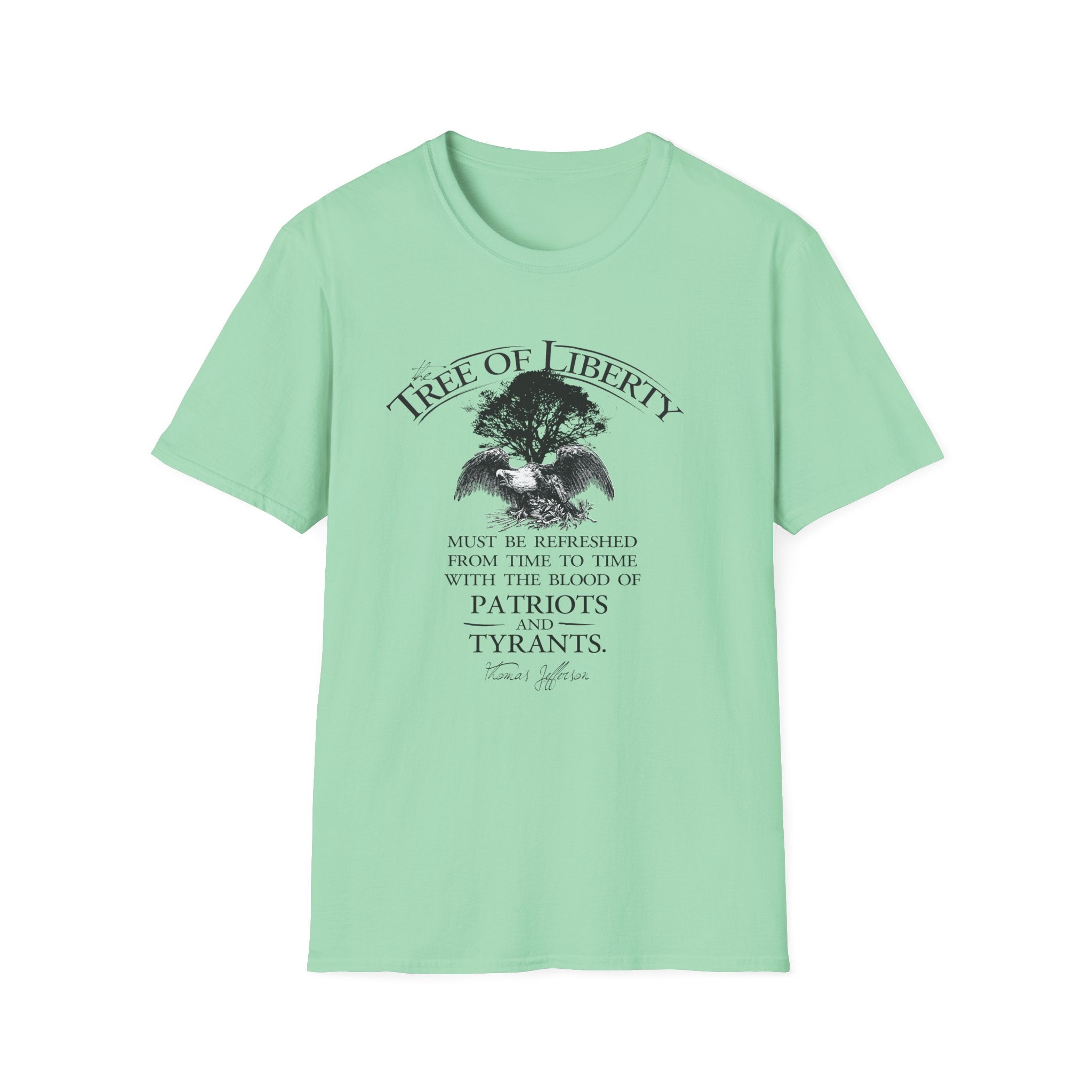 Tree of Liberty Lightweight T-Shirt - Patriotic Freedom Tee - PatriotDepot.com