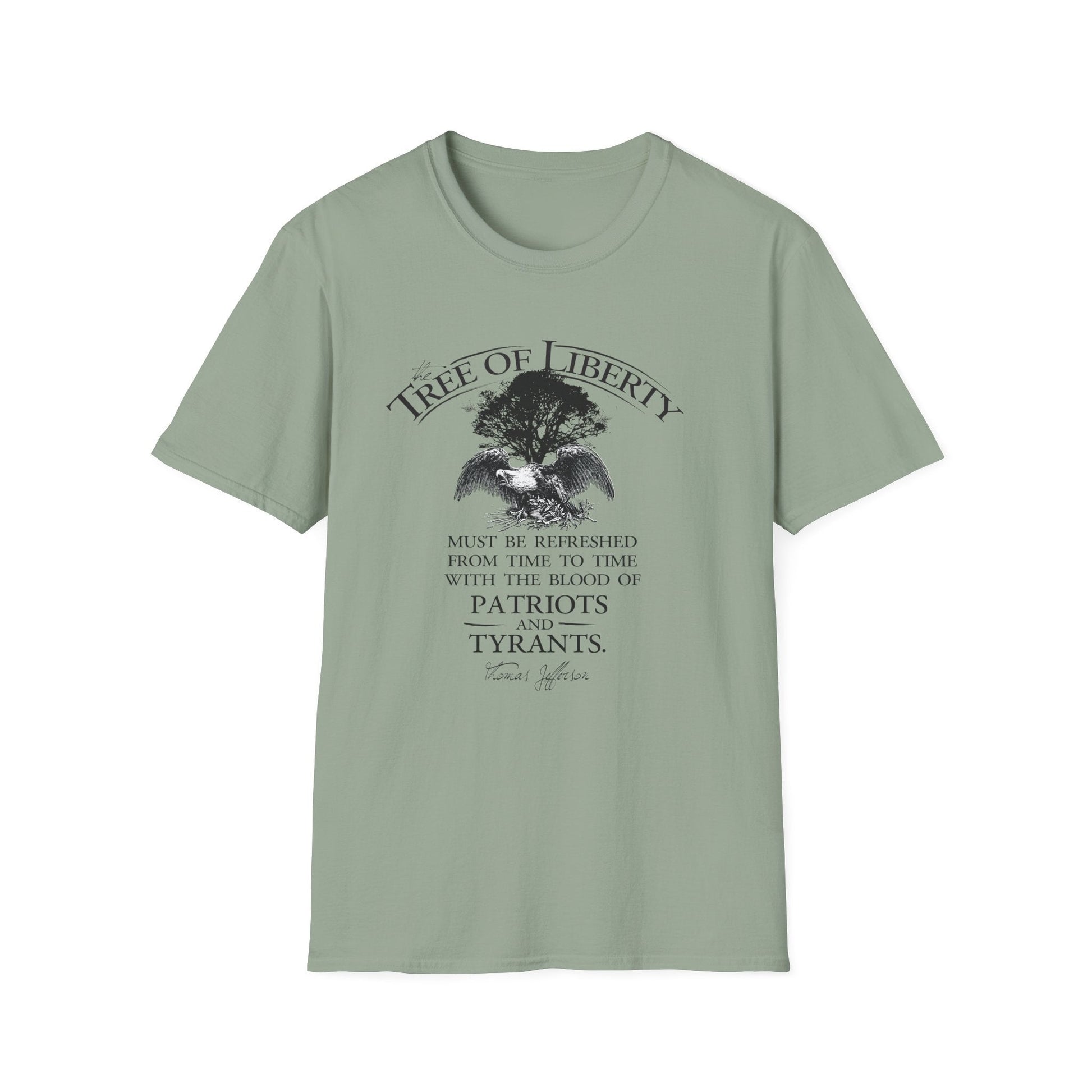 Tree of Liberty Lightweight T-Shirt - Patriotic Freedom Tee - PatriotDepot.com