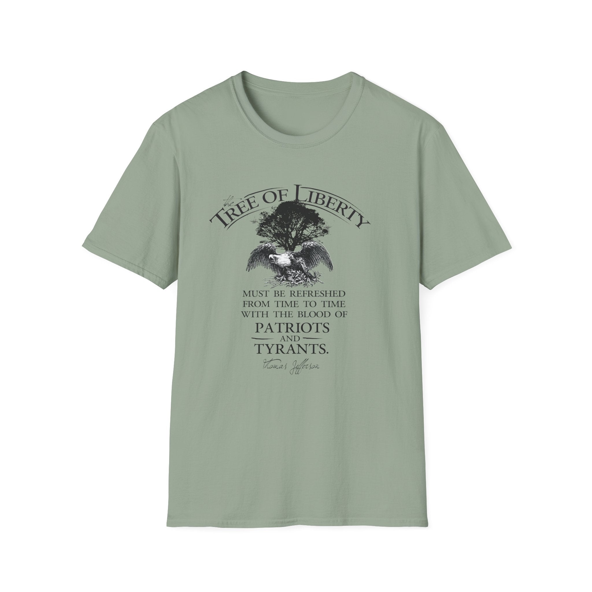 Tree of Liberty Lightweight T-Shirt - Patriotic Freedom Tee - PatriotDepot.com