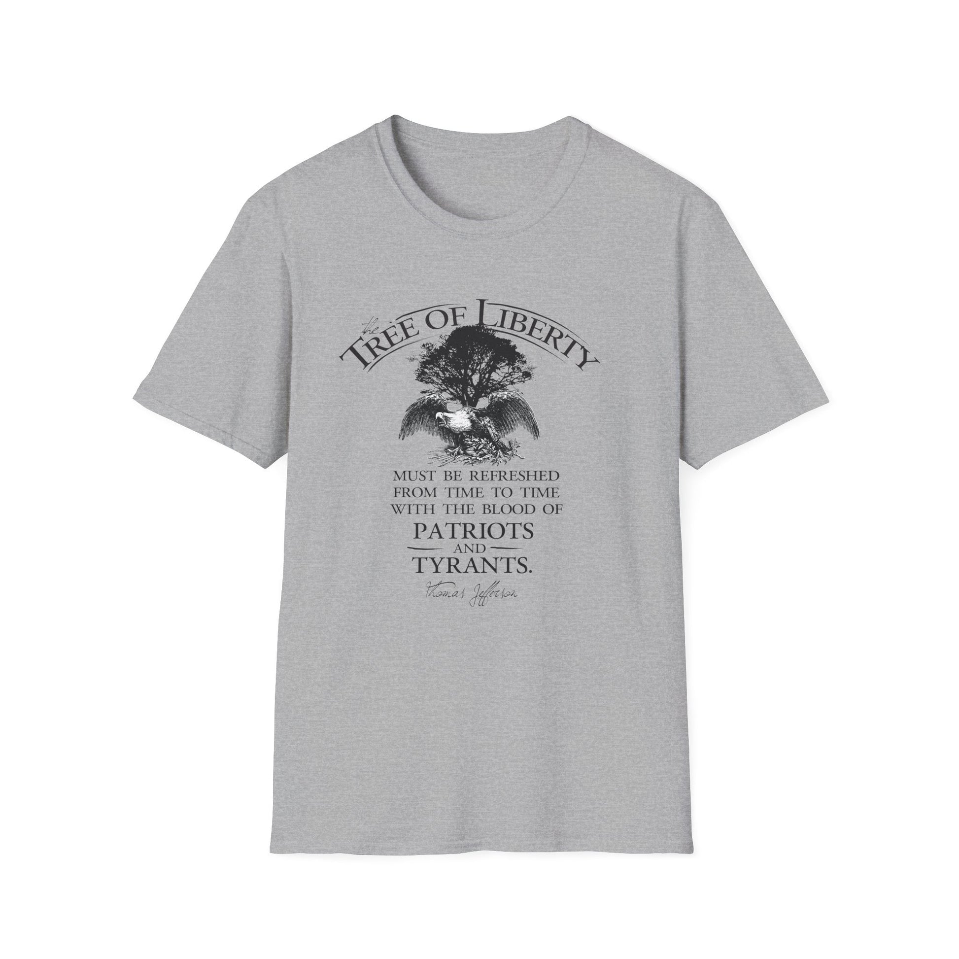 Tree of Liberty Lightweight T-Shirt - Patriotic Freedom Tee - PatriotDepot.com