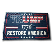 Trump 1776 Patriotic Restore America Flag - PatriotDepot.com