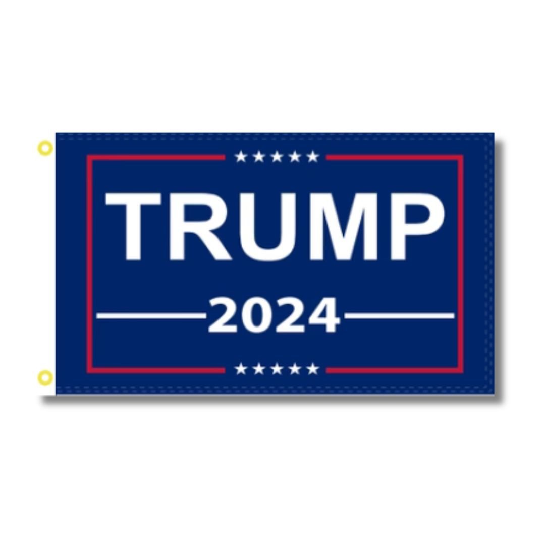 Trump 2024 Blue Flag - PatriotDepot.com
