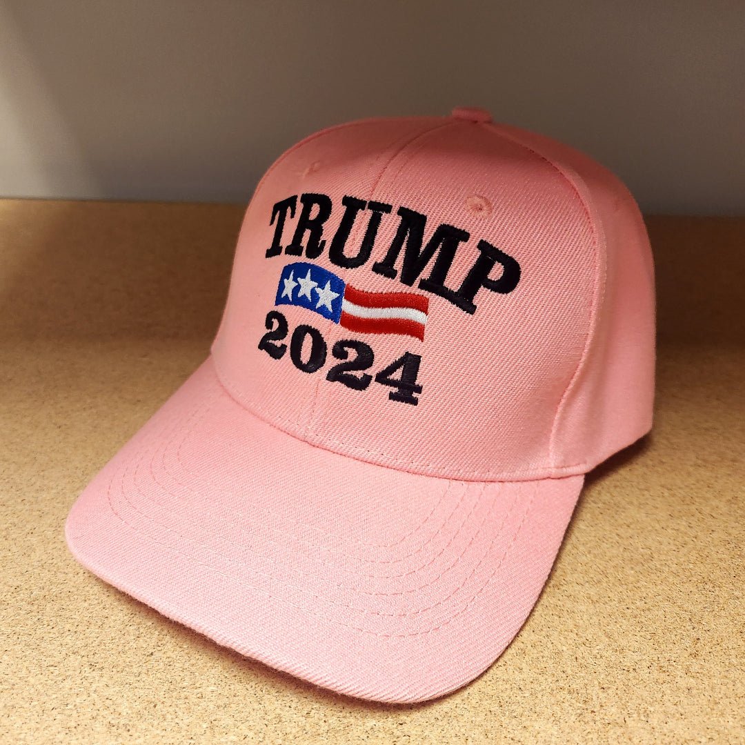 Trump 2024 Custom Embroidered Hat (Pink) - PatriotDepot.com