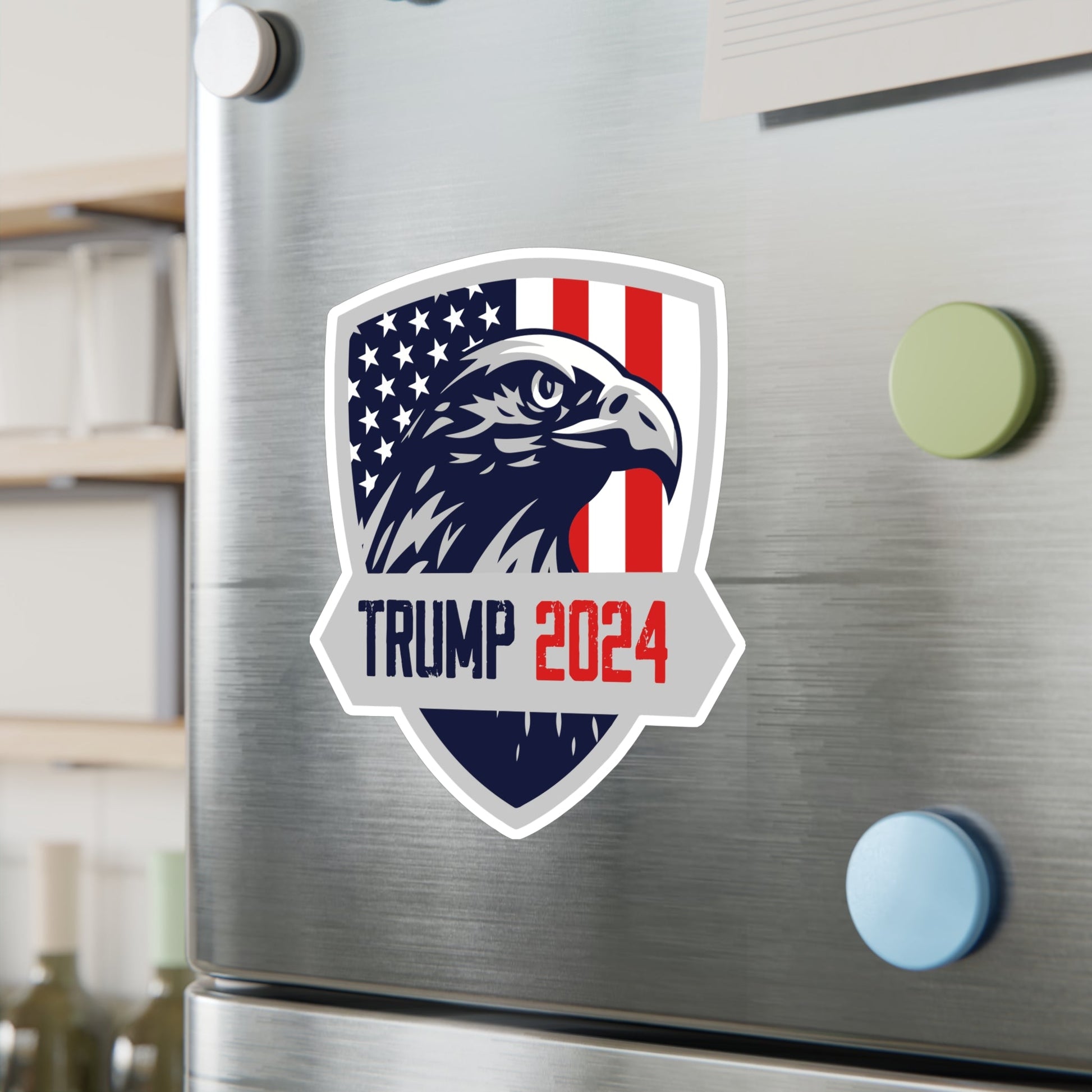 Trump 2024 Eagle Shield Die - cut Sticker (4 Sizes) - PatriotDepot.com