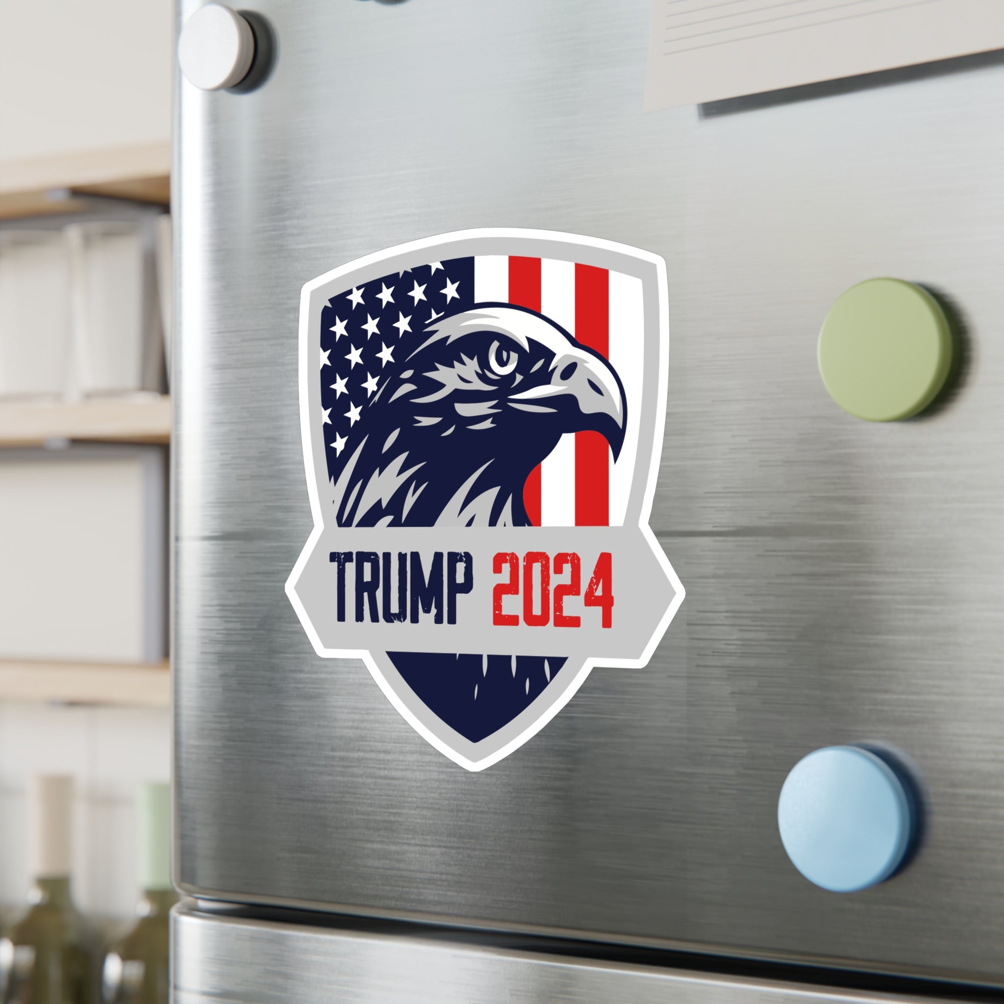 Trump 2024 Eagle Shield Die - cut Sticker (4 Sizes) - PatriotDepot.com
