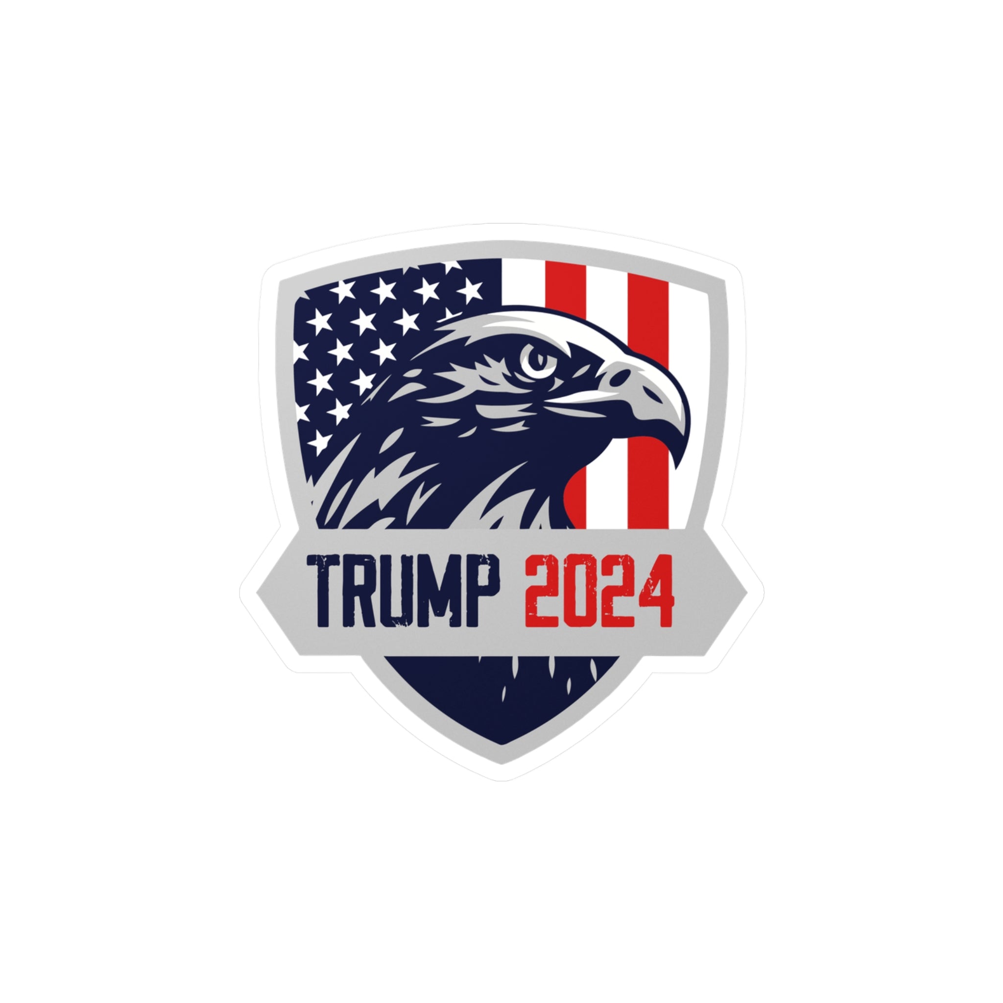 Trump 2024 Eagle Shield Die - cut Sticker (4 Sizes) - PatriotDepot.com