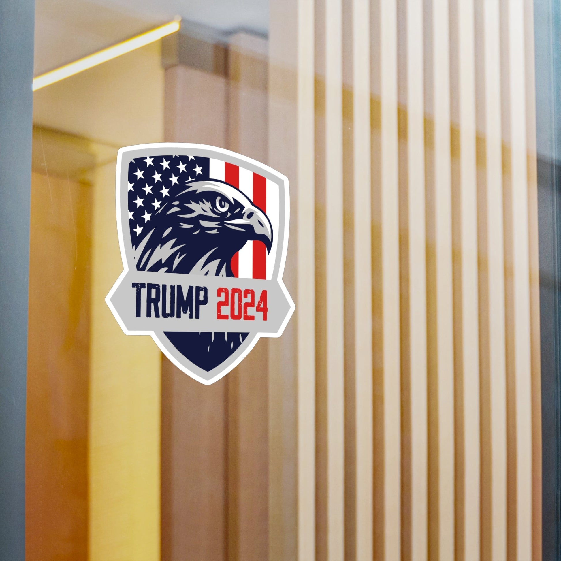 Trump 2024 Eagle Shield Die - cut Sticker (4 Sizes) - PatriotDepot.com