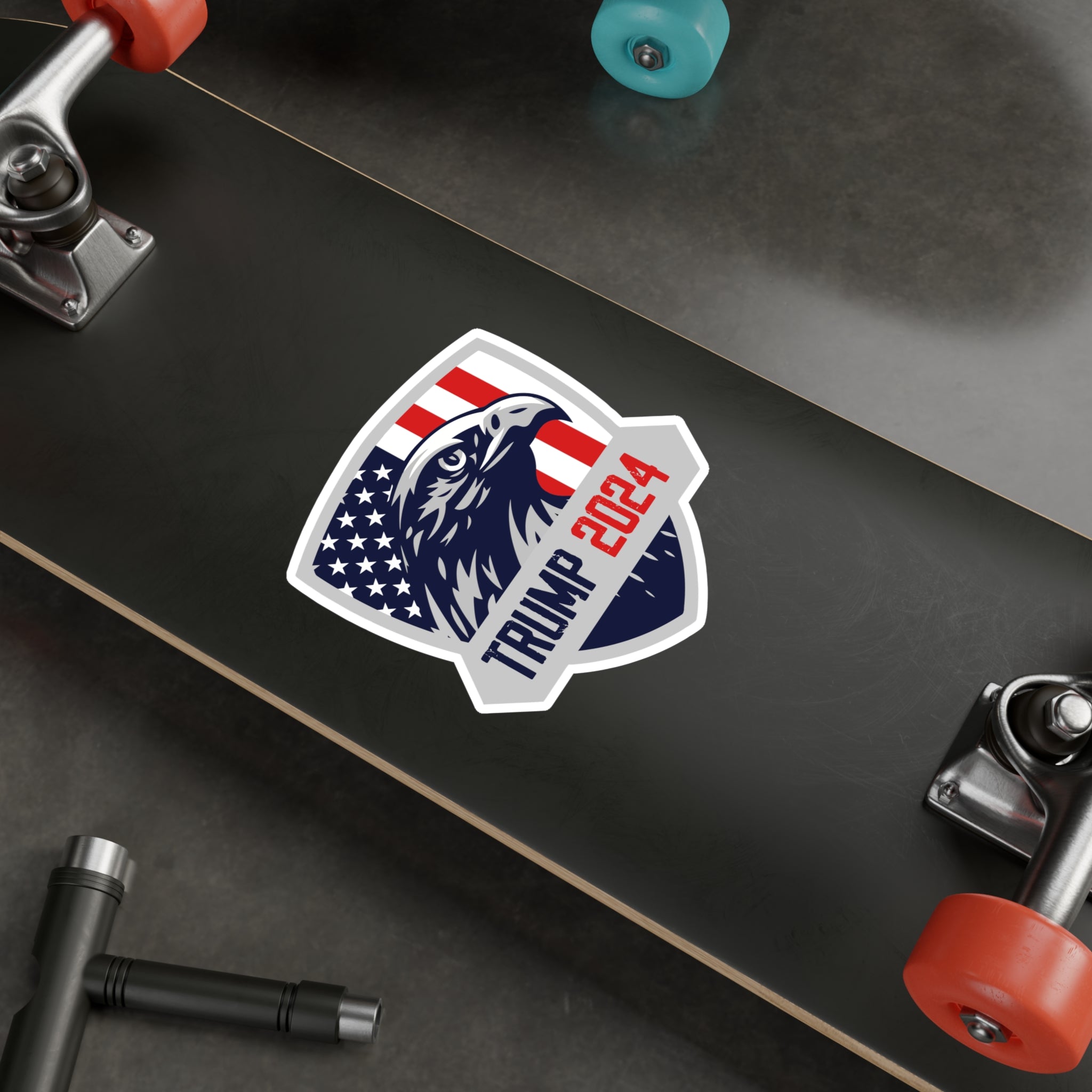 Trump 2024 Eagle Shield Die - cut Sticker (4 Sizes) - PatriotDepot.com