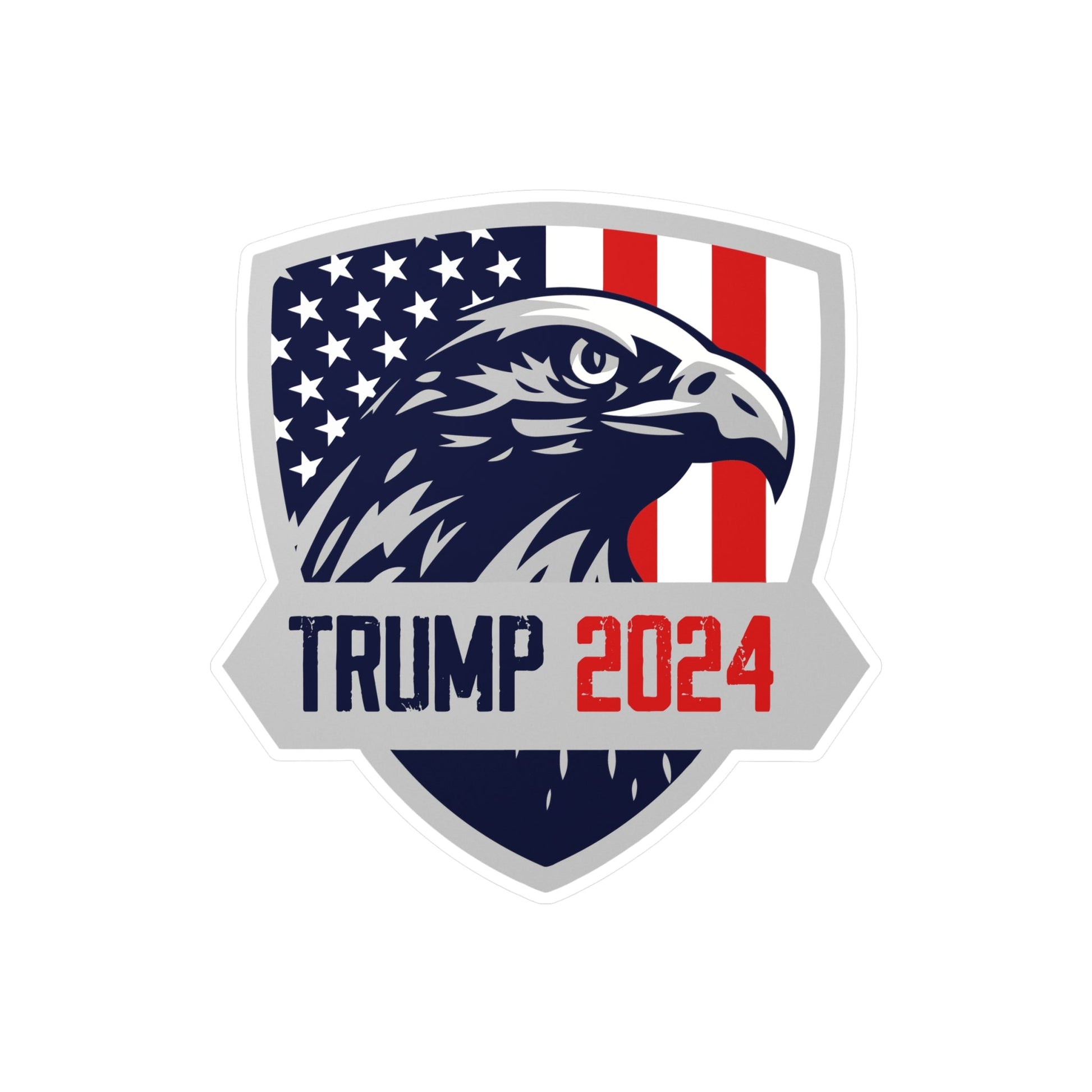 Trump 2024 Eagle Shield Die - cut Sticker (4 Sizes) - PatriotDepot.com