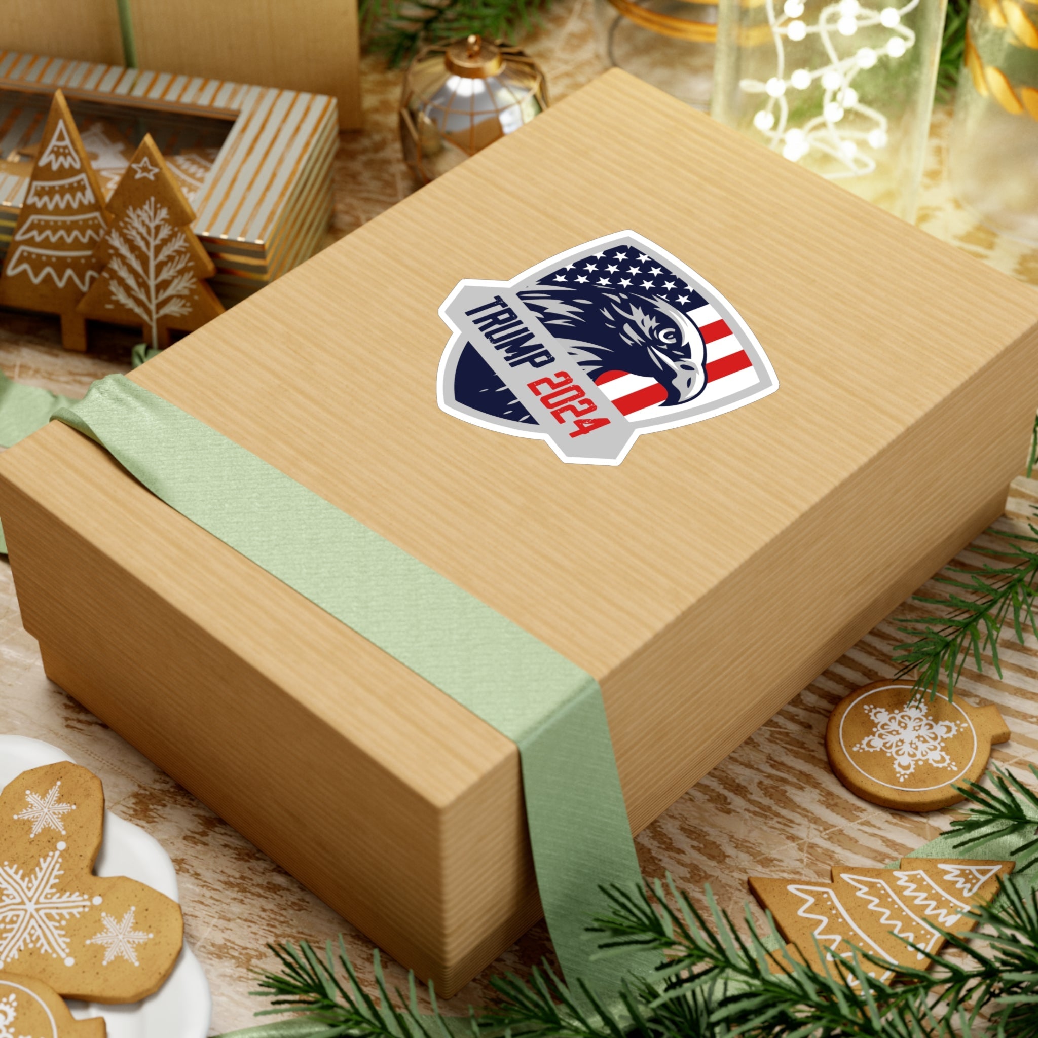 Trump 2024 Eagle Shield Die - cut Sticker (4 Sizes) - PatriotDepot.com