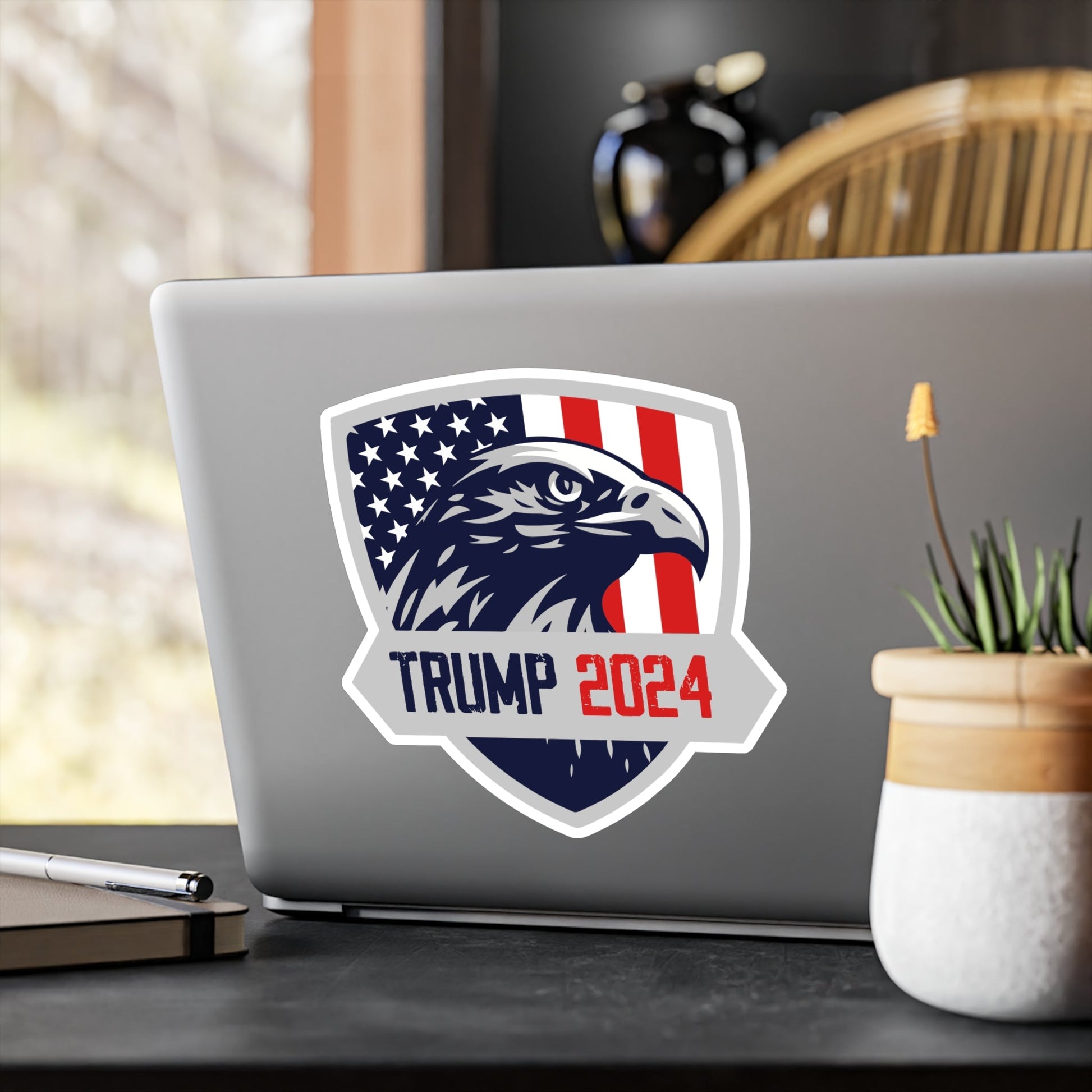 Trump 2024 Eagle Shield Die - cut Sticker (4 Sizes) - PatriotDepot.com