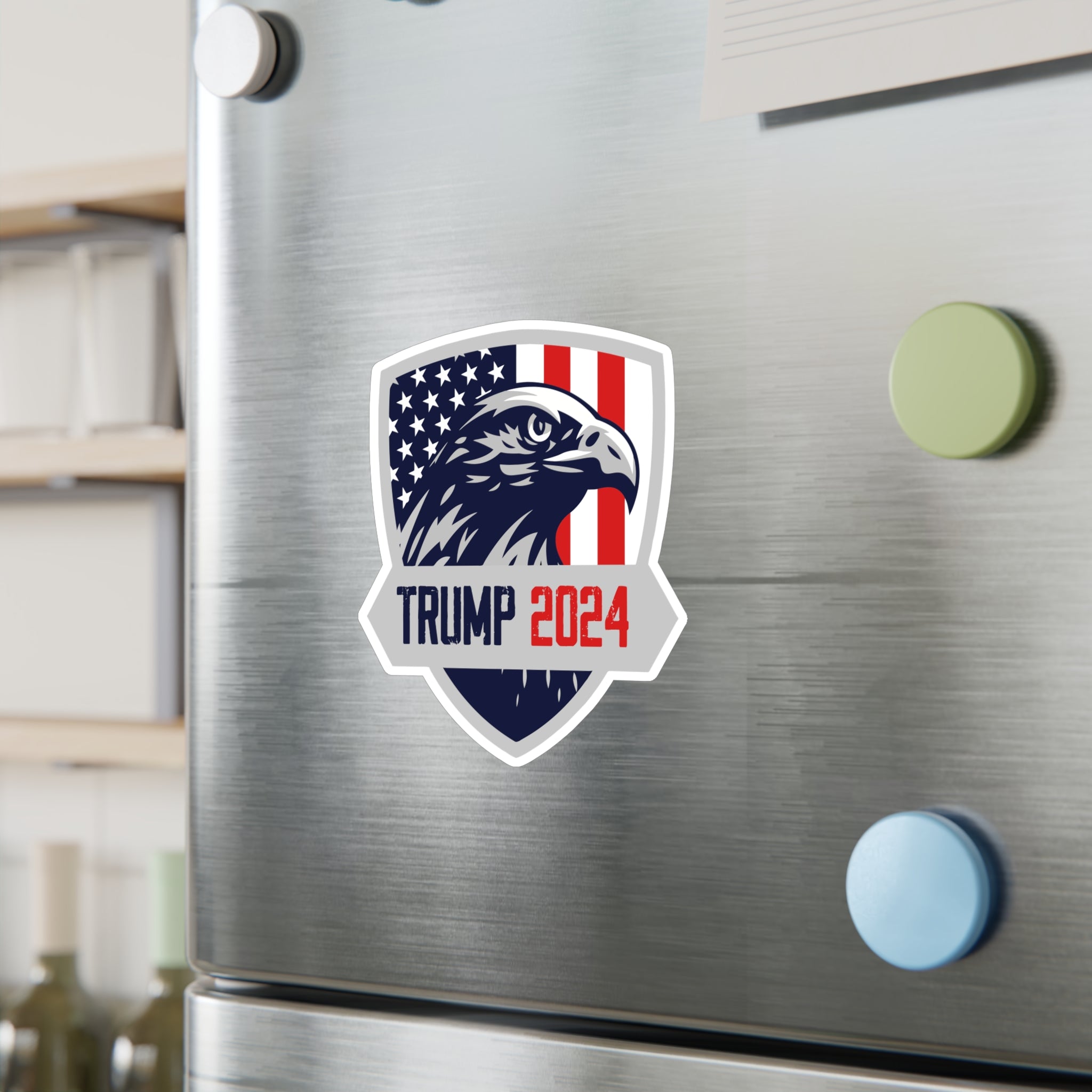 Trump 2024 Eagle Shield Die - cut Sticker (4 Sizes) - PatriotDepot.com