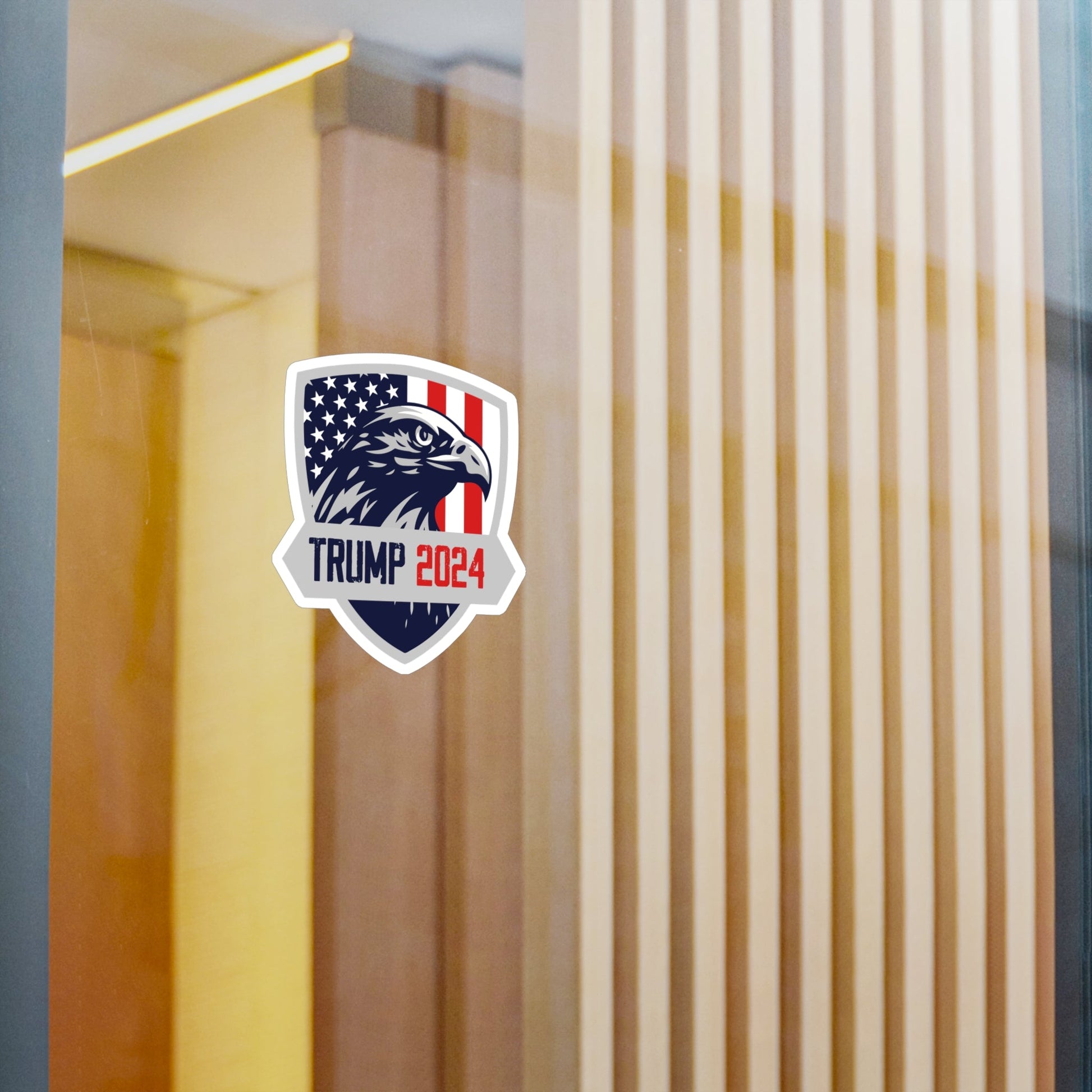 Trump 2024 Eagle Shield Die - cut Sticker (4 Sizes) - PatriotDepot.com