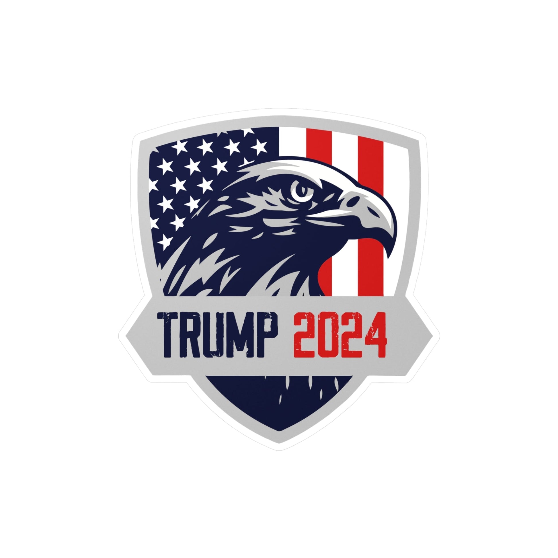 Trump 2024 Eagle Shield Die - cut Sticker (4 Sizes) - PatriotDepot.com